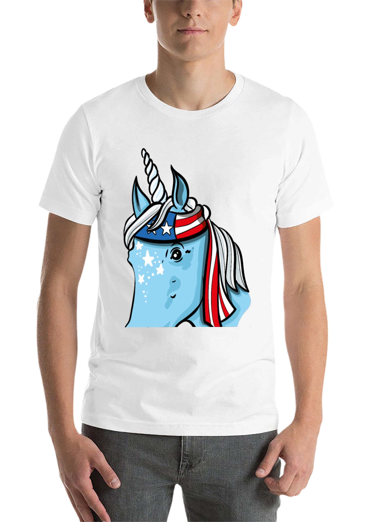 Black Patriotic Unicorn T-Shirt view 14