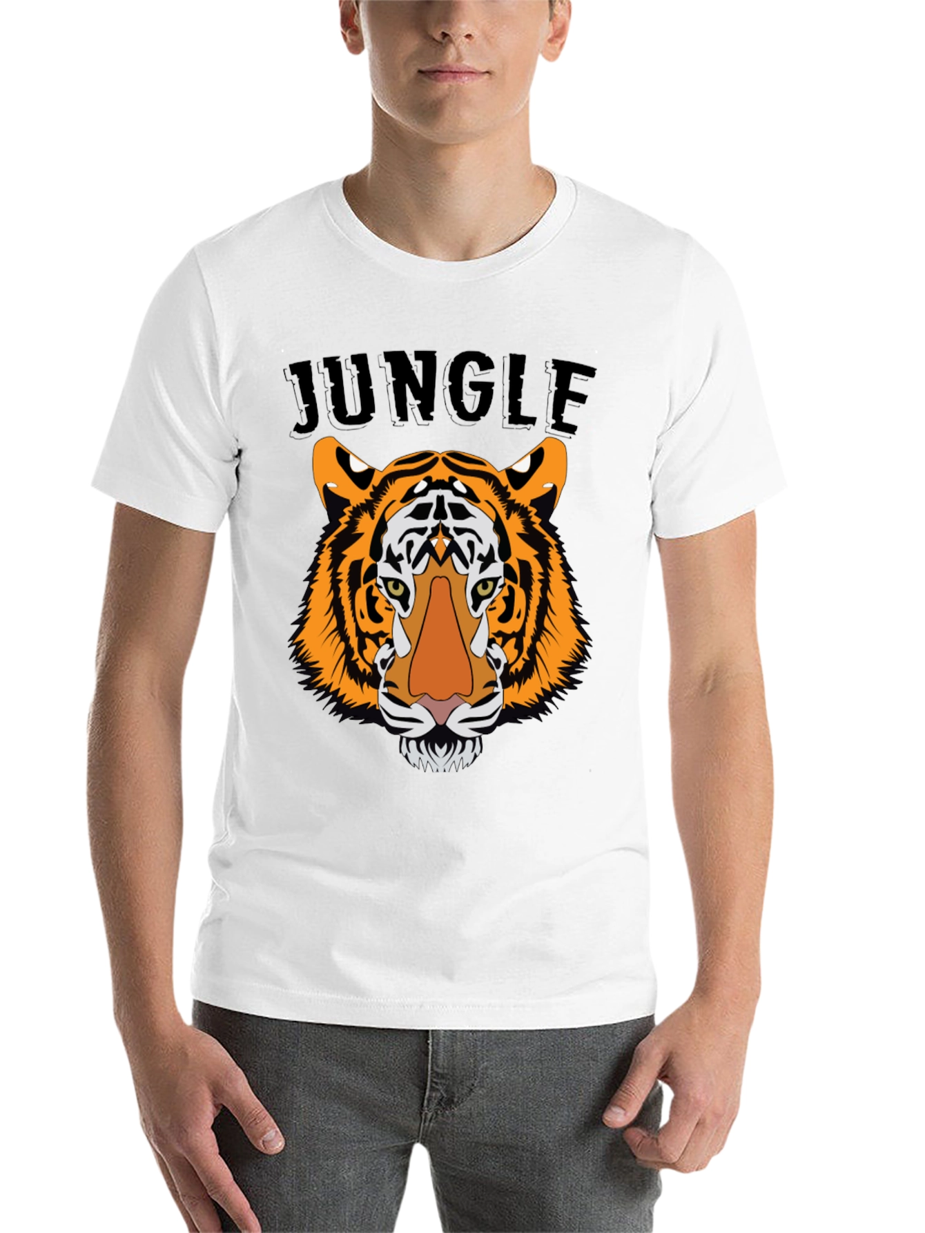Black Jungle Tiger Graphic Tee - Bold Statement Shirt view 14