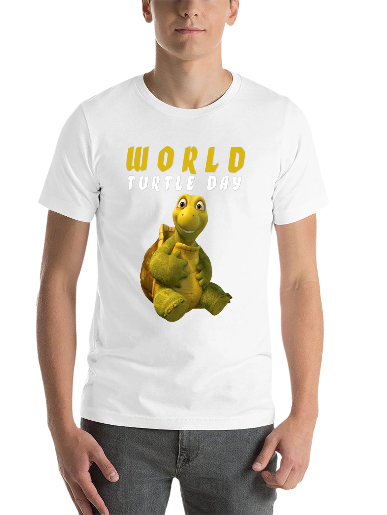 Black World Turtle Day T-Shirt view 14