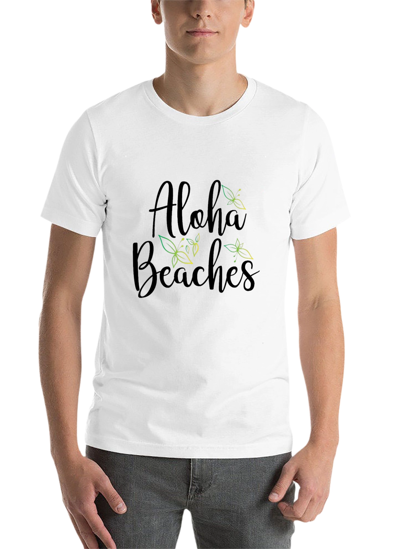 Aloha Beaches Black Graphic Tee - 14