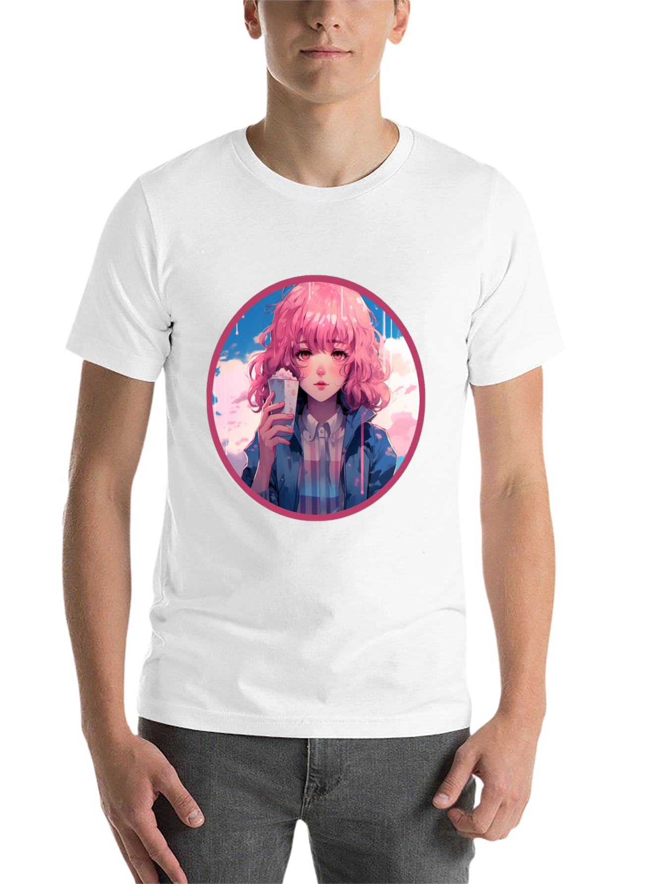 Black Anime Girl Graphic Tee - Stylish and Unique Design view 14