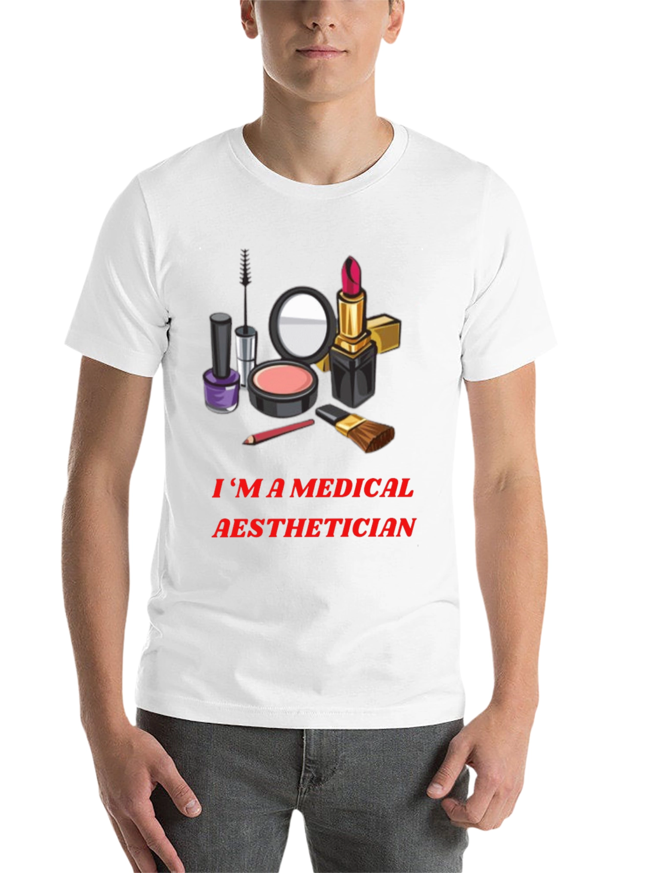 Black Medical Aesthetician T-Shirt - Makeup Artist Graphic Tee view 14