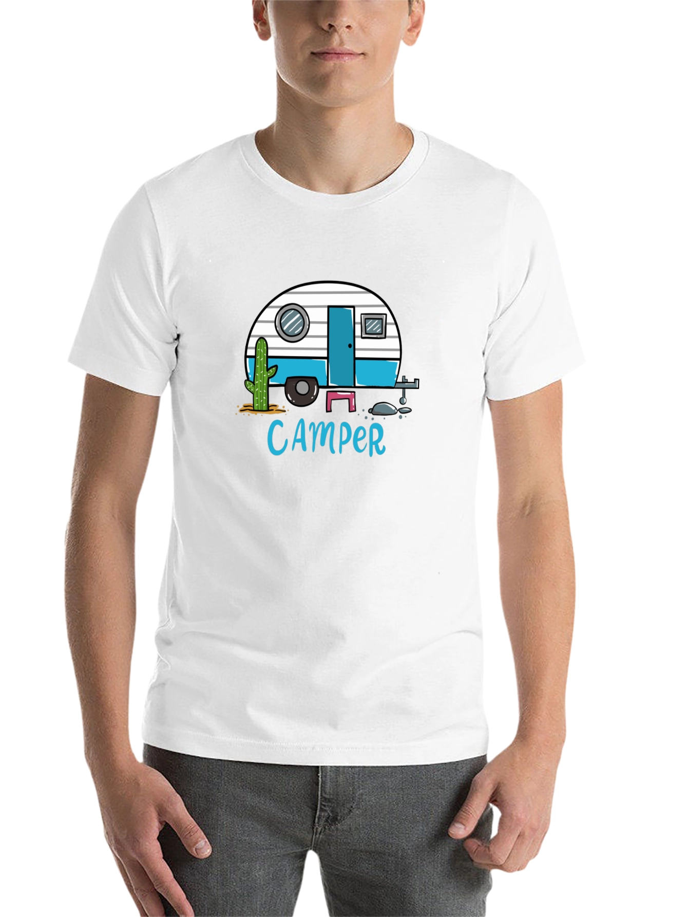 Black Camper Graphic T-Shirt - Black Tee view 14