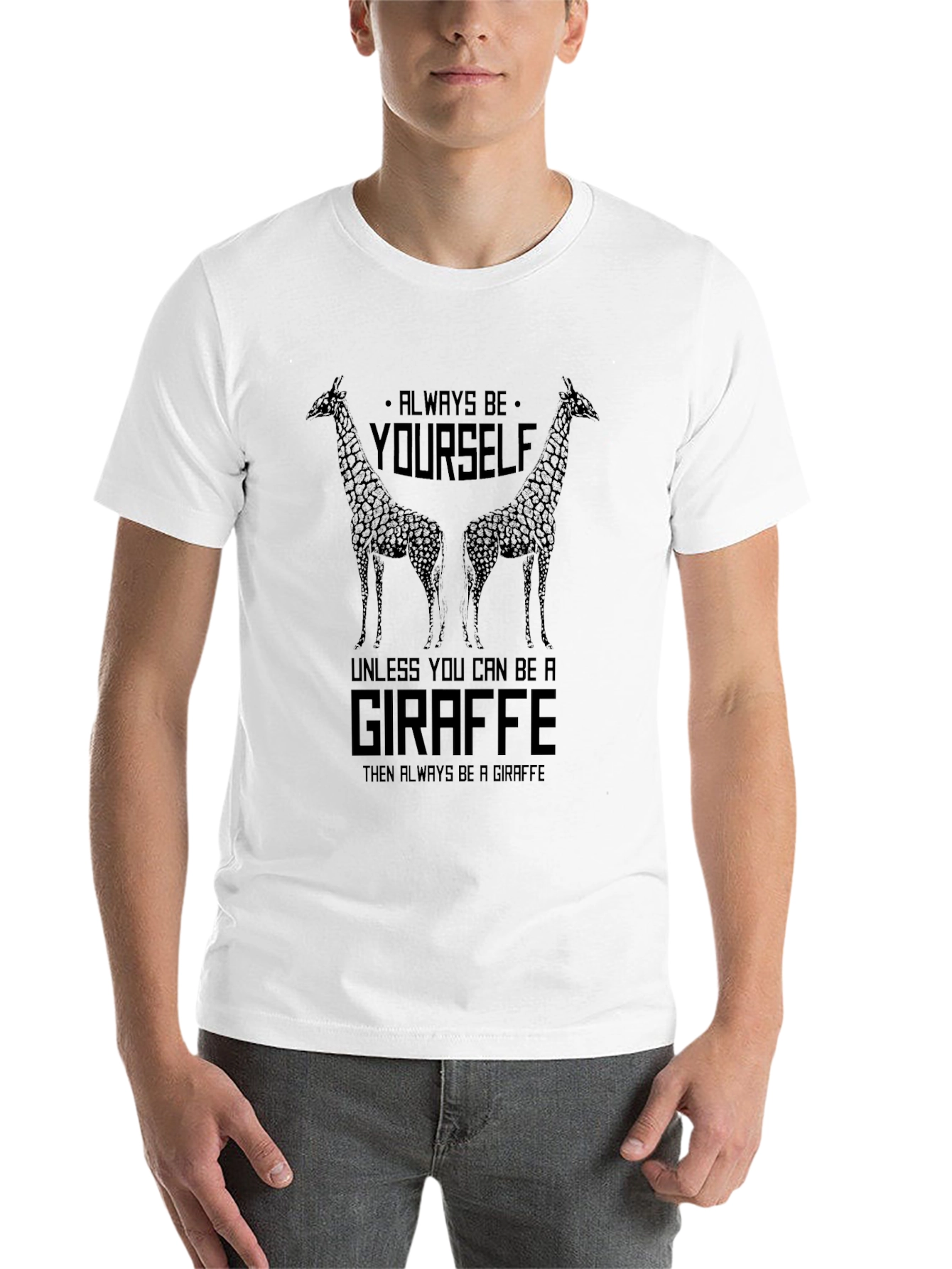 Giraffe Graphic T-Shirt - Be Yourself Apparel - 14