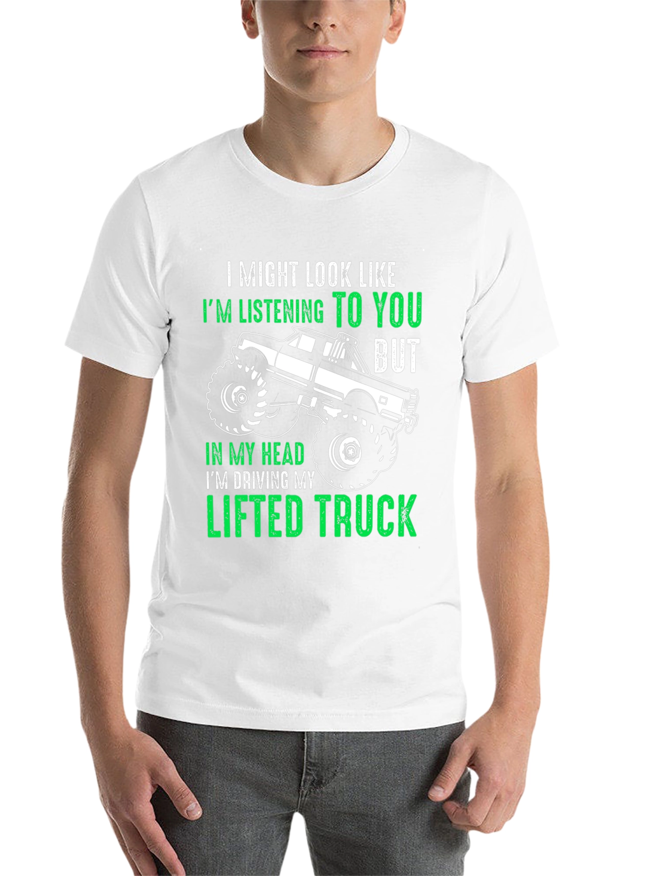 Black Lifted Truck T-Shirt - Funny Gift for Truck Lovers view 14