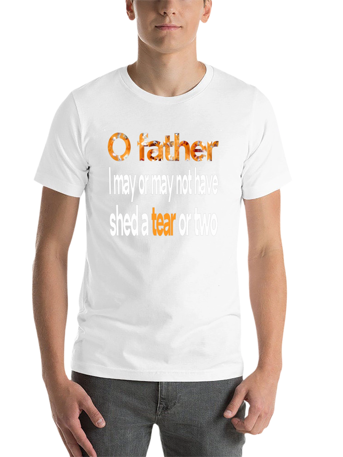 Black O Father Funny Graphic T-Shirt view 14