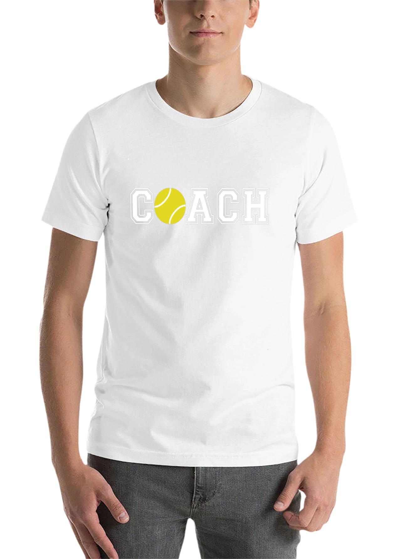 Black Tennis Coach Graphic T-Shirt view 14