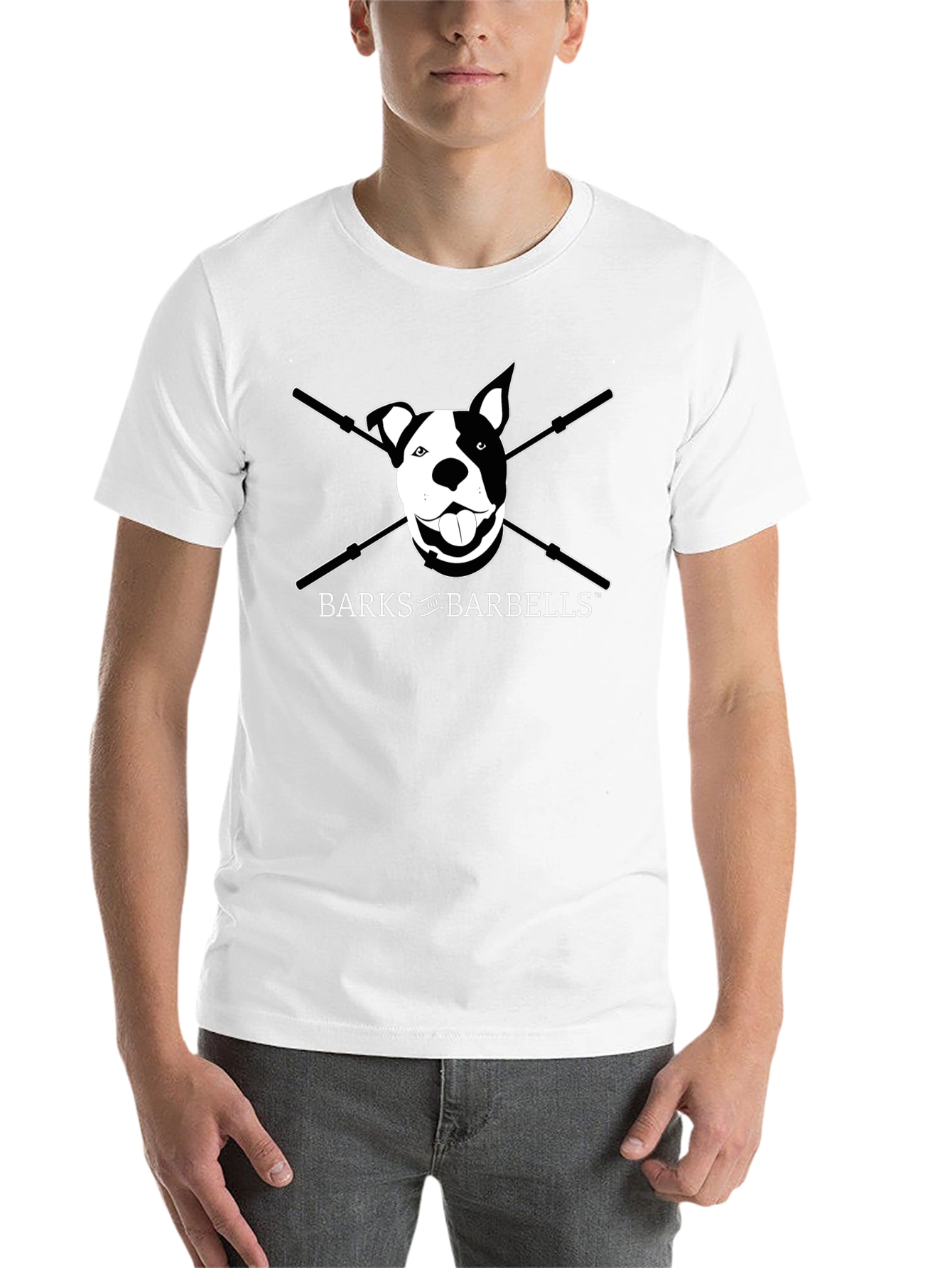 BARKS and BARBELLS Dog T-Shirt - Black - 14
