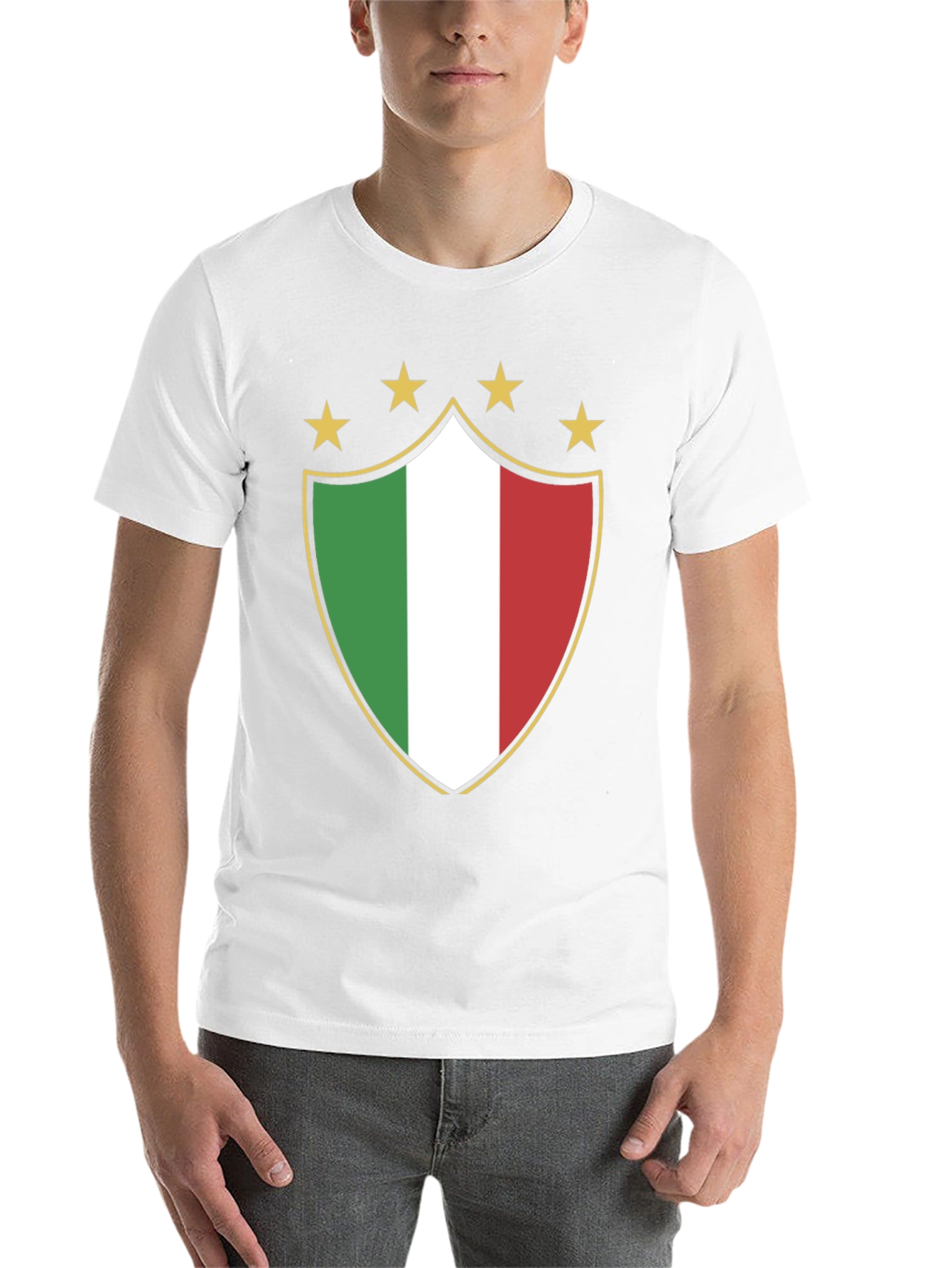 Black Italy Shield Star Graphic Tee view 14