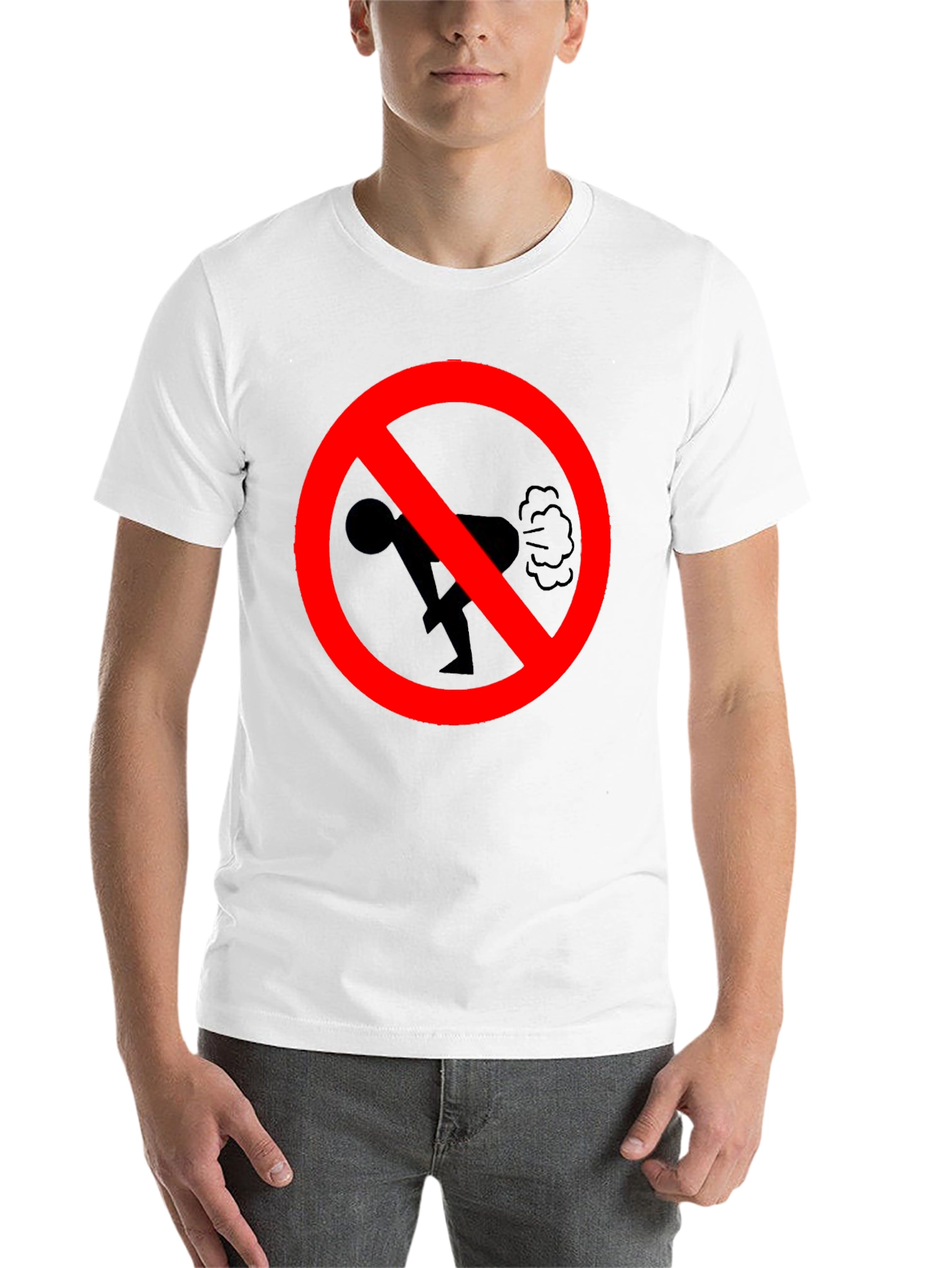 Black No Farting Black T-Shirt - Novelty Graphic Tee view 14