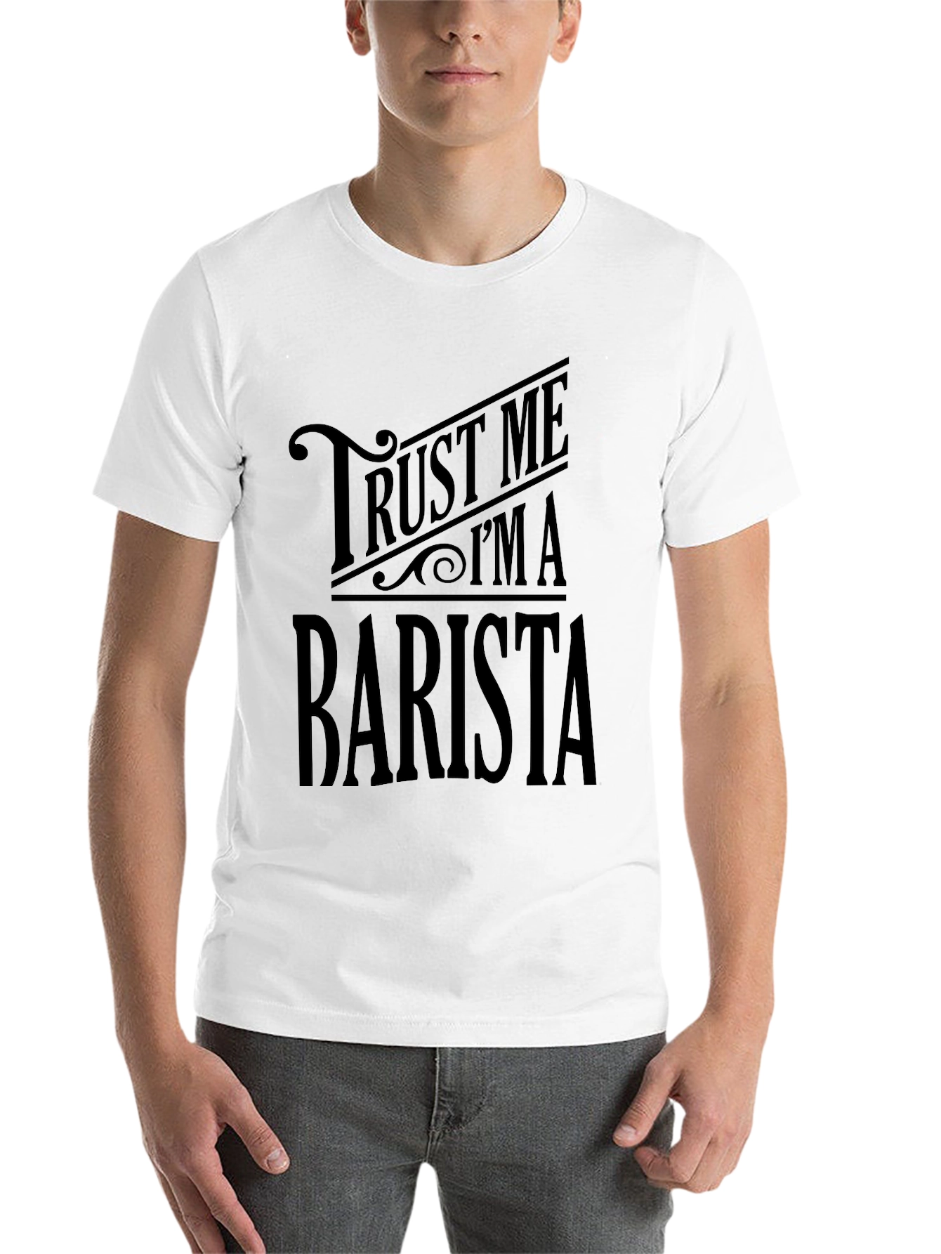 Black Trust Me I'm A Barista Black T-Shirt view 14