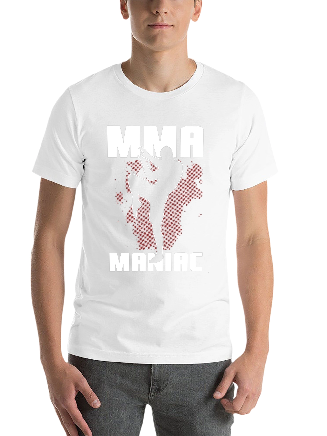 Black MMA Maniac Black T-Shirt Martial Arts Graphic Tee view 14