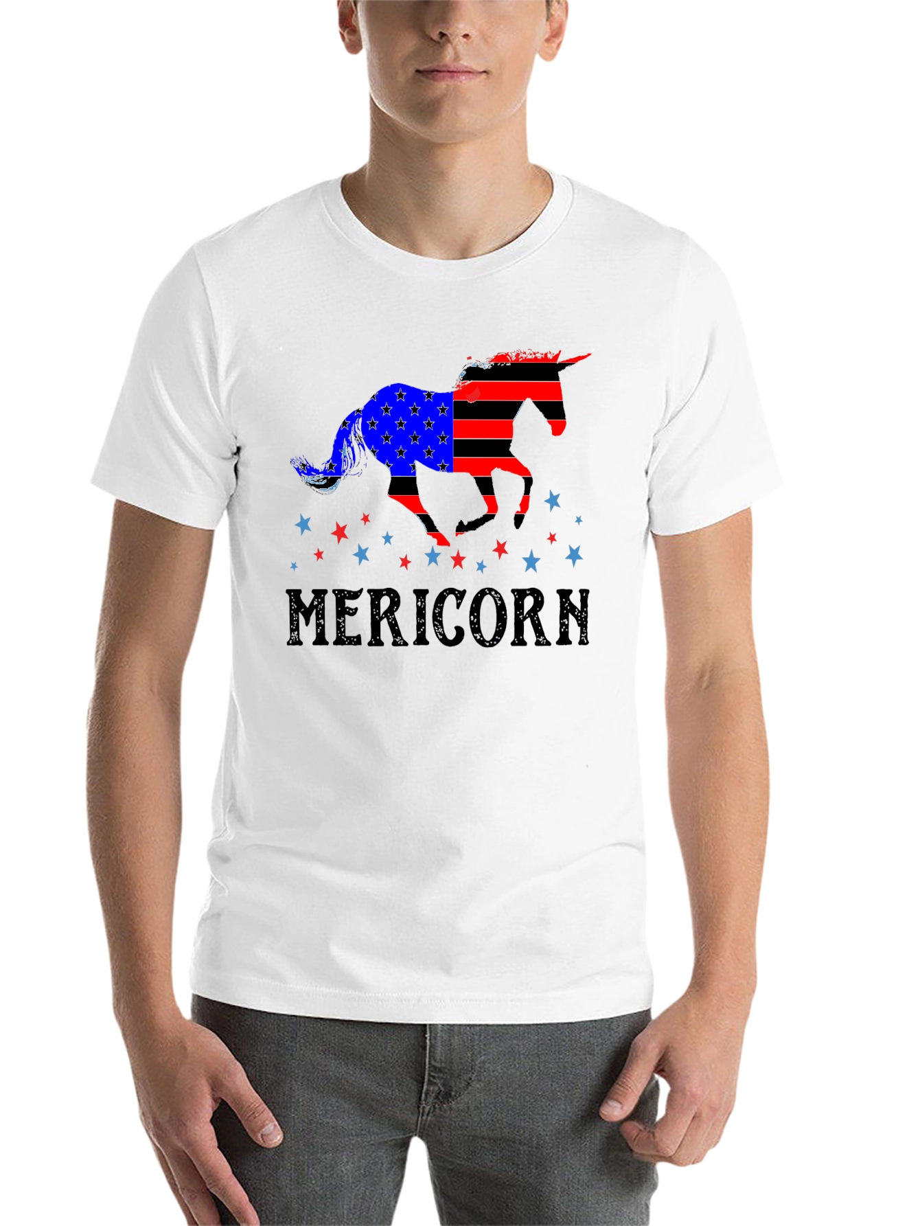 Black Patriotic Mericorn T-Shirt view 14