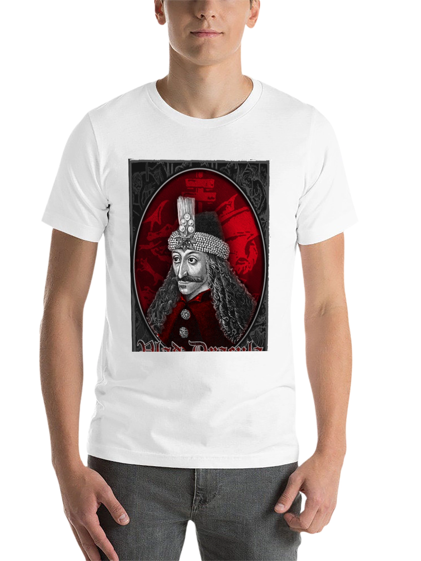 Black Vlad Dracula Graphic Tee - Gothic Style view 14