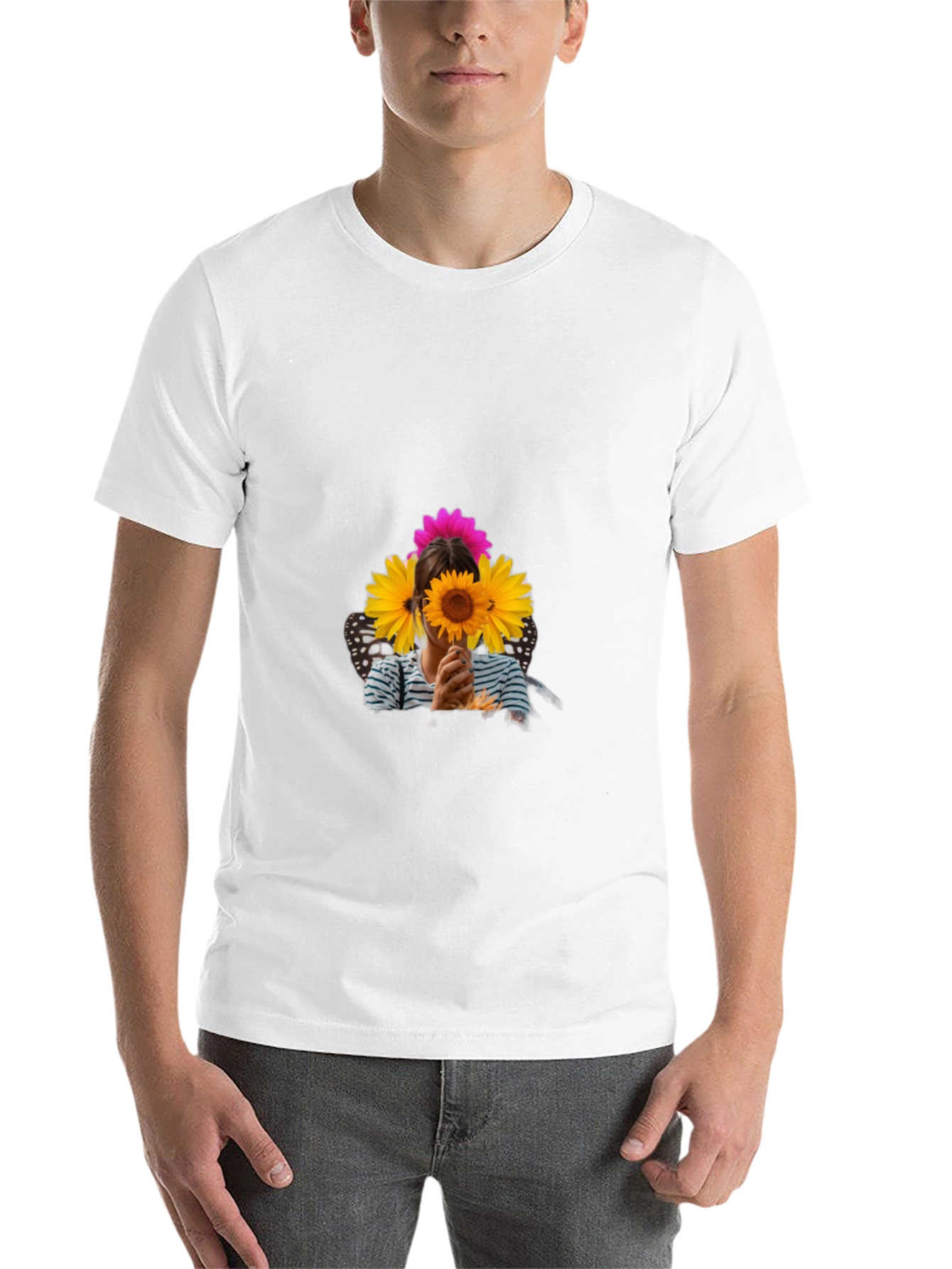 Black Sunflower Graphic Black T-Shirt view 14