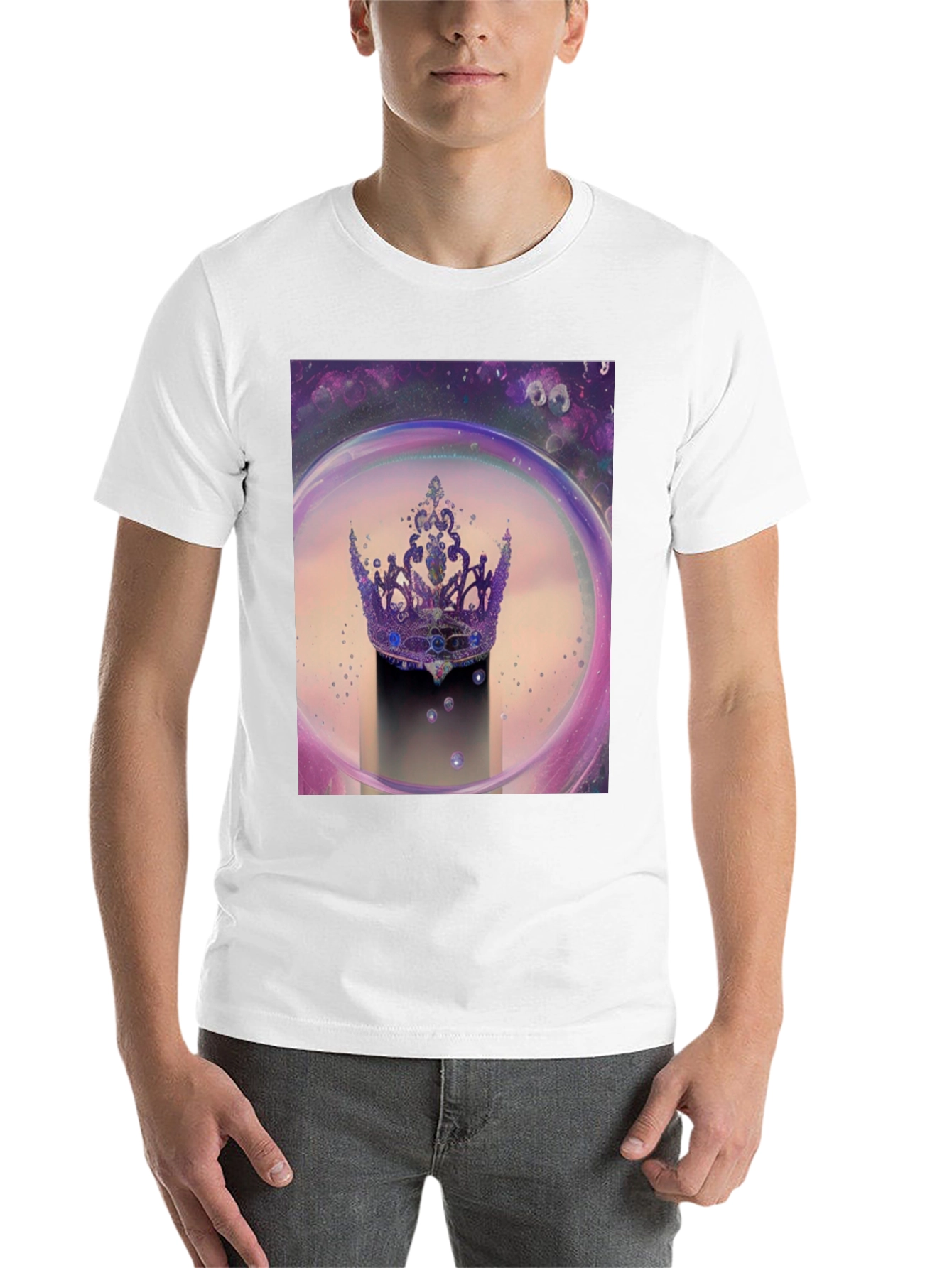 Black Regal Crown Graphic Tee view 14
