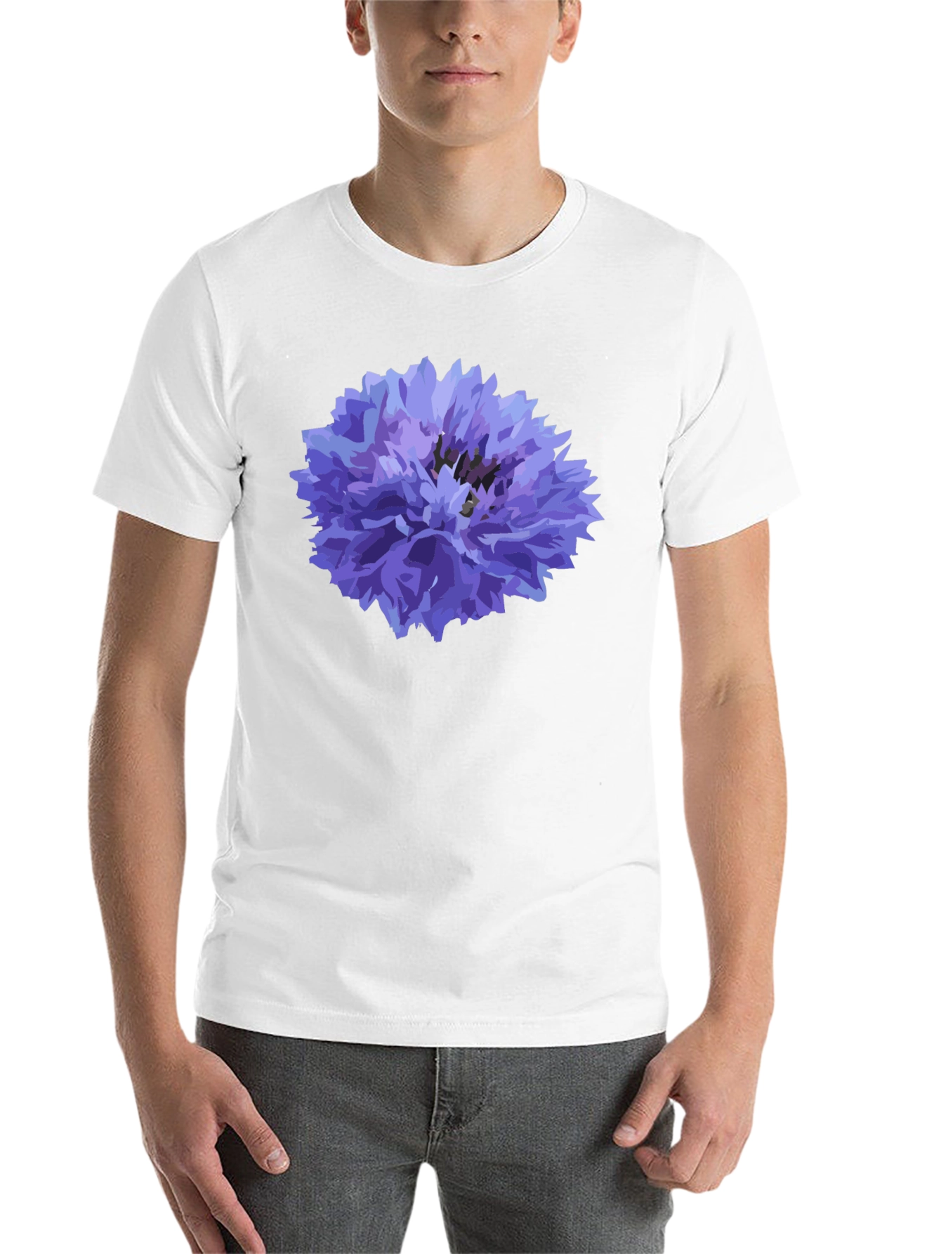 Black Cornflower Black T-Shirt view 14