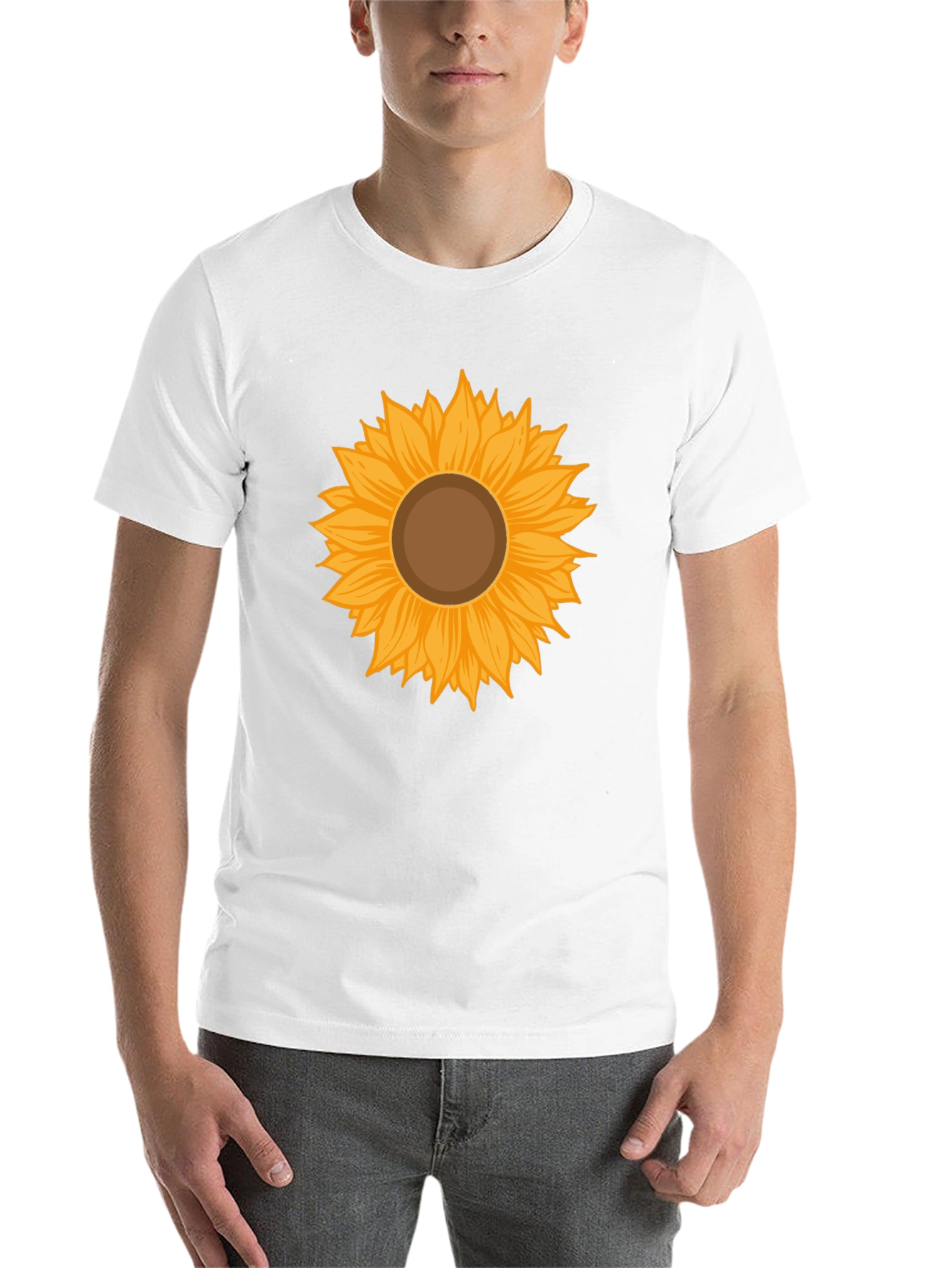 Black Sunflower Graphic Tee - Stylish & Comfortable Black T-Shirt view 14