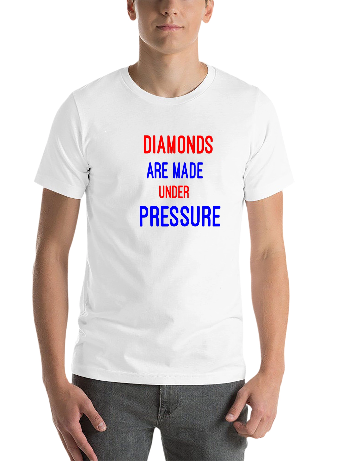 Black Diamonds Under Pressure Tee - Motivational Graphic T-Shirt view 14