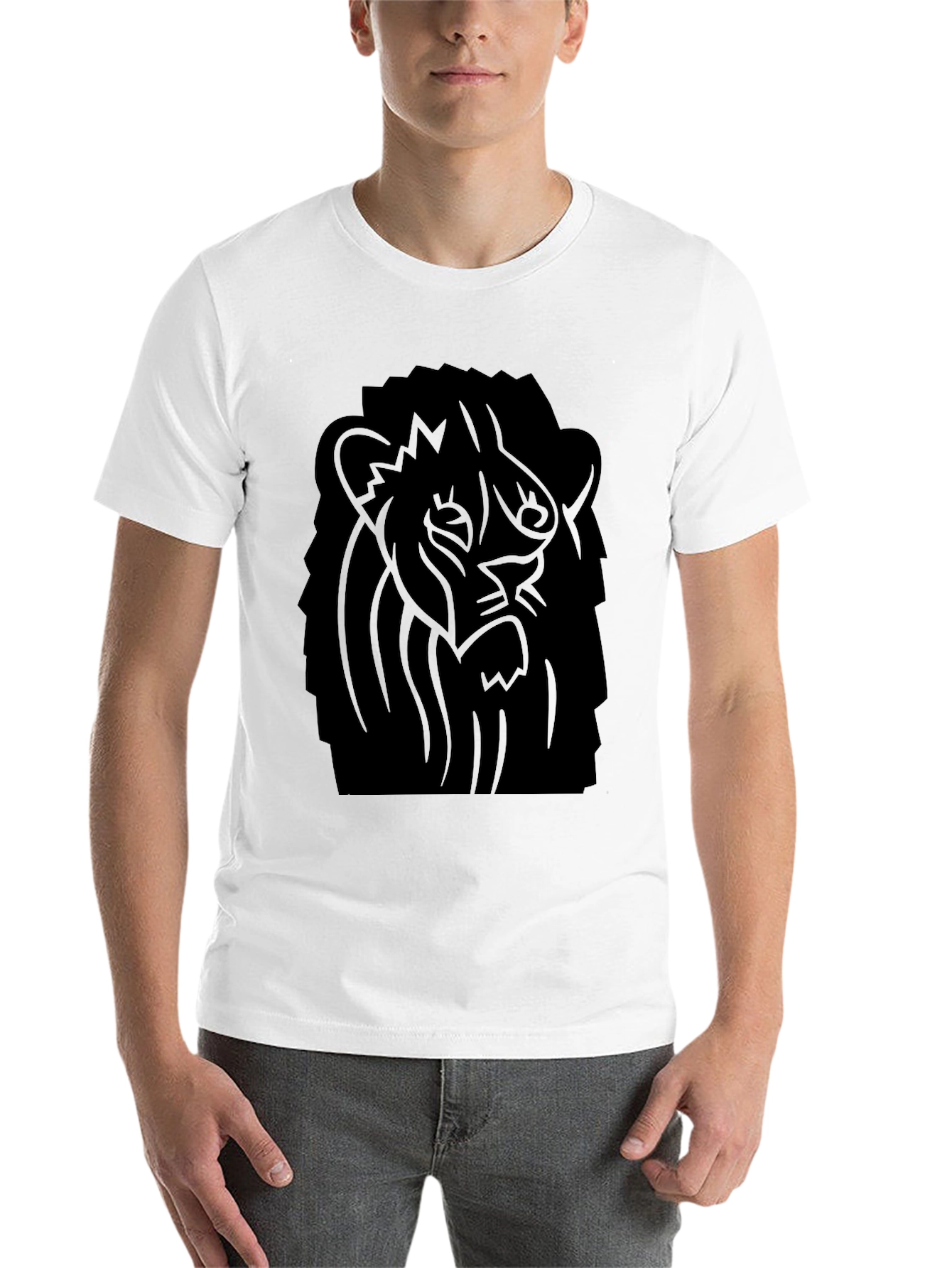 Black Black Lion Graphic Tee - Bold Style view 14