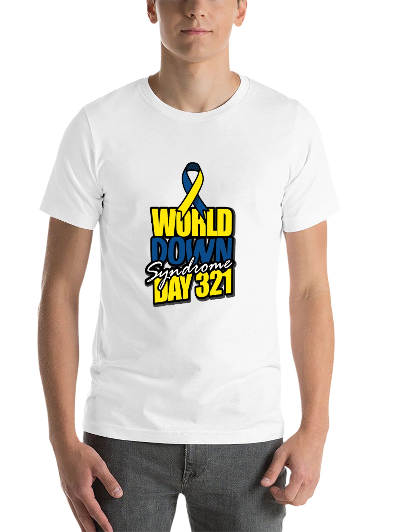 Black World Down Syndrome Awareness Day 321 Black T-Shirt view 14