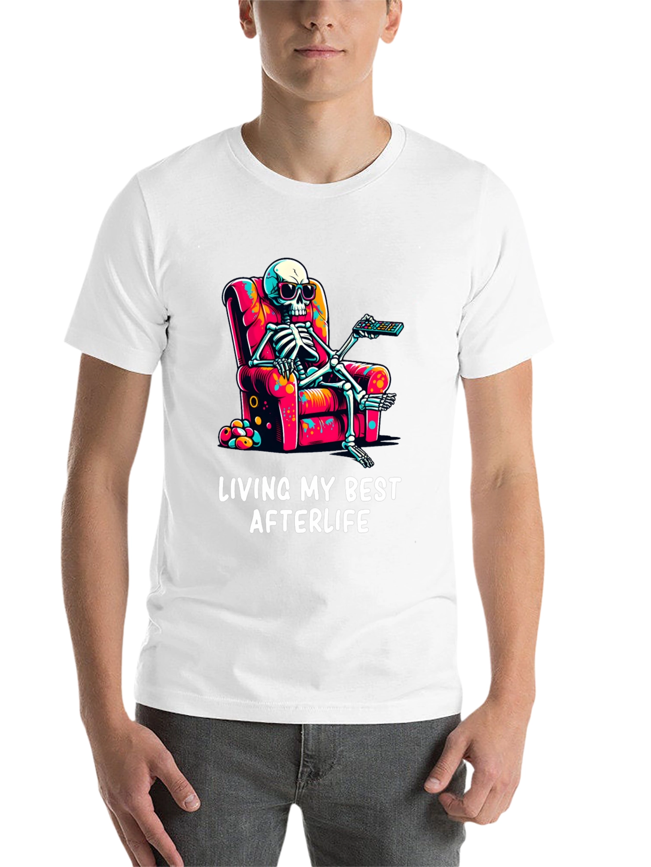 Black Living My Best Afterlife T-Shirt view 14