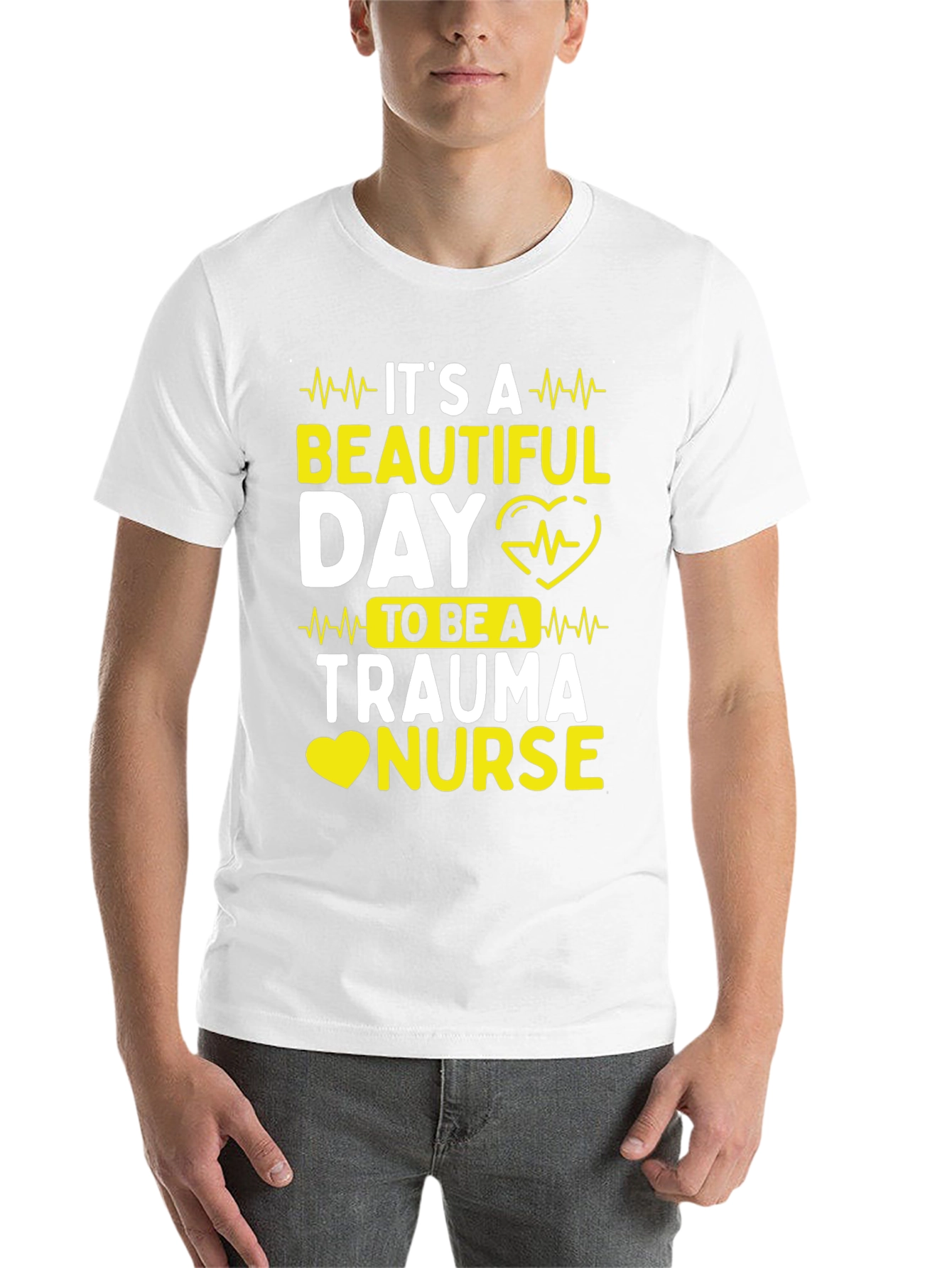 Trauma Nurse T-Shirt - Beautiful Day Tee - 14
