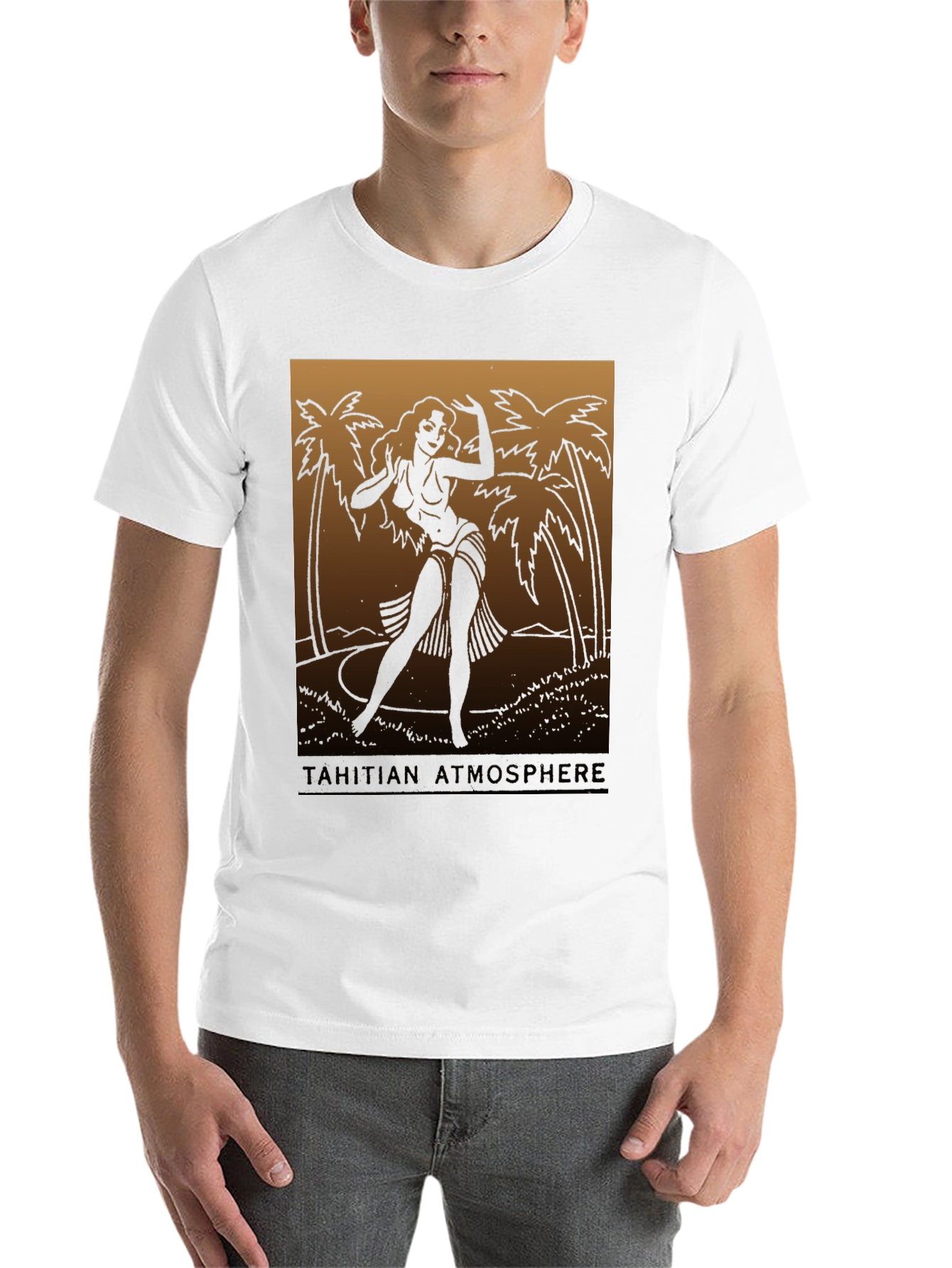 Black Tahitian Atmosphere Graphic Tee view 14