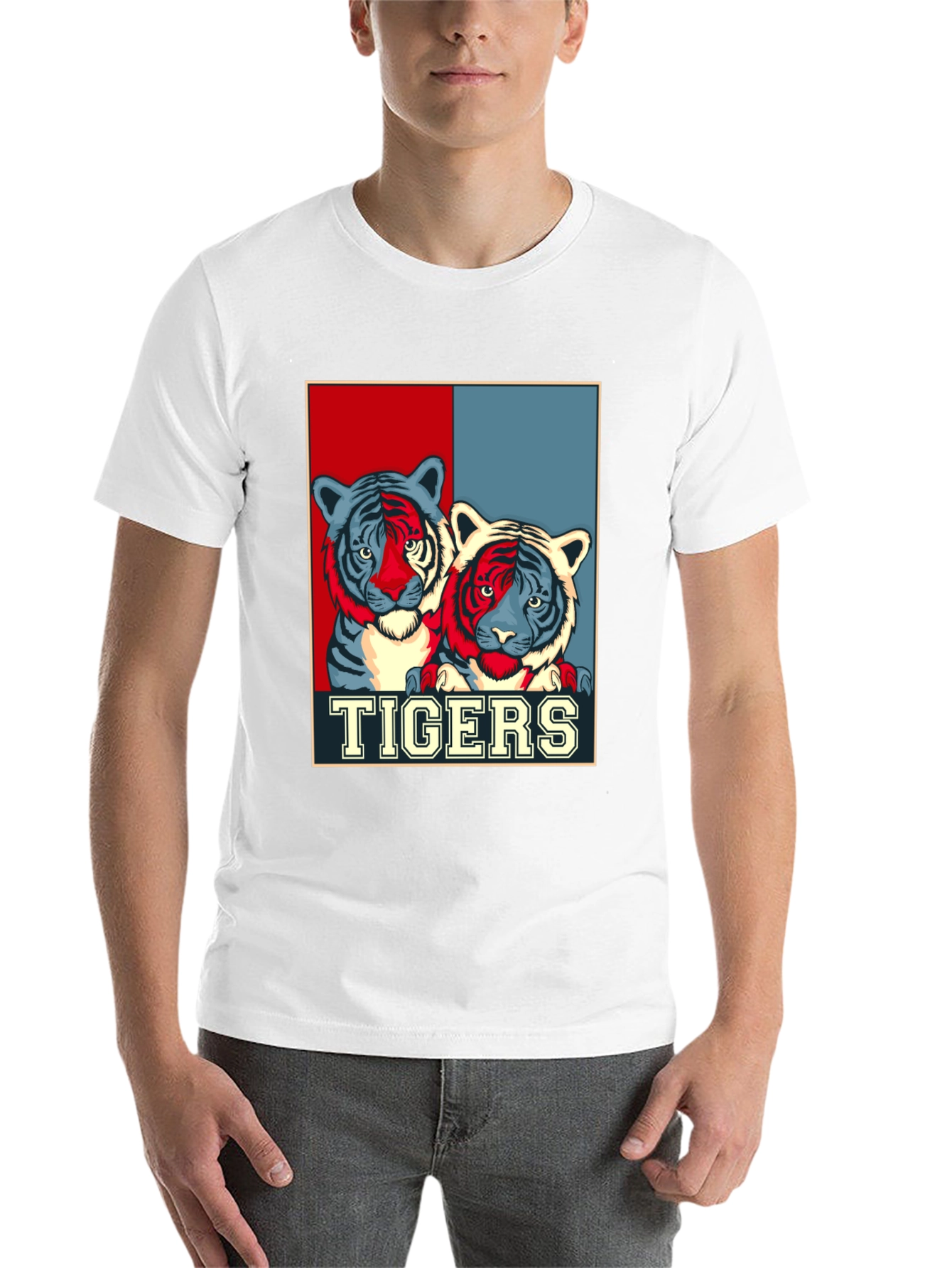 Black Tigers Graphic Print T-Shirt view 14