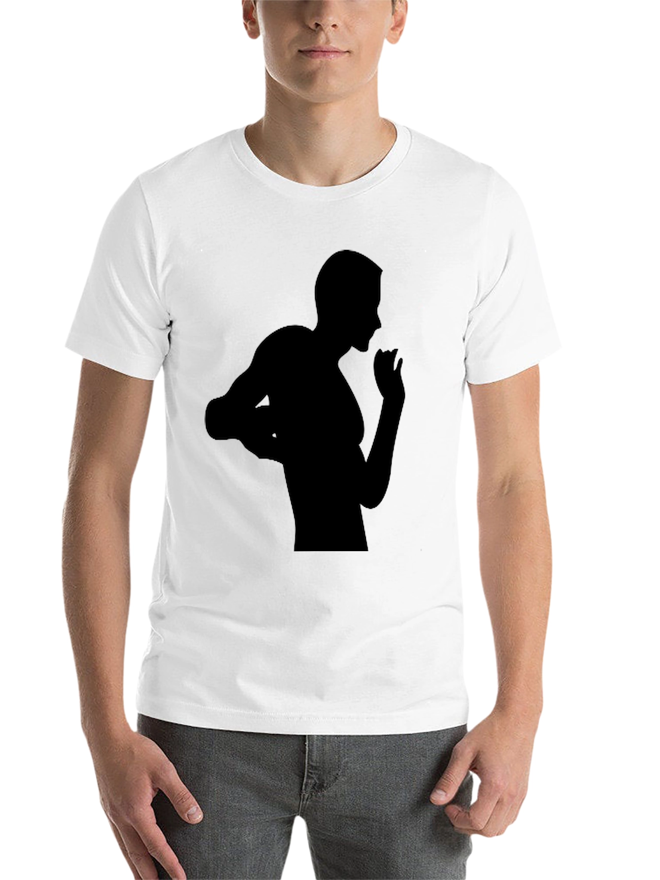 Black Black Silhouette Graphic Tee view 14