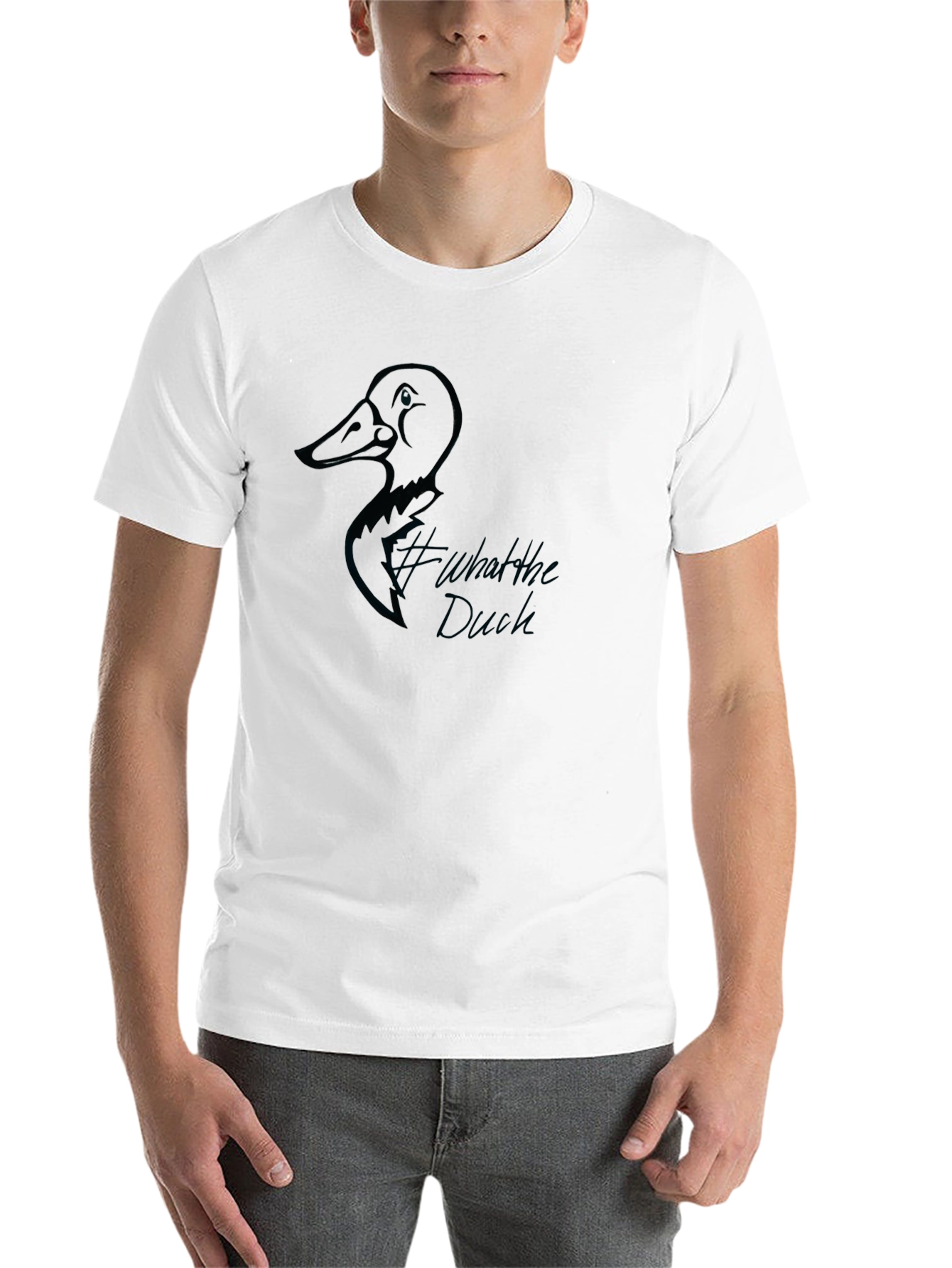 Black What the Duck Black T-Shirt view 14