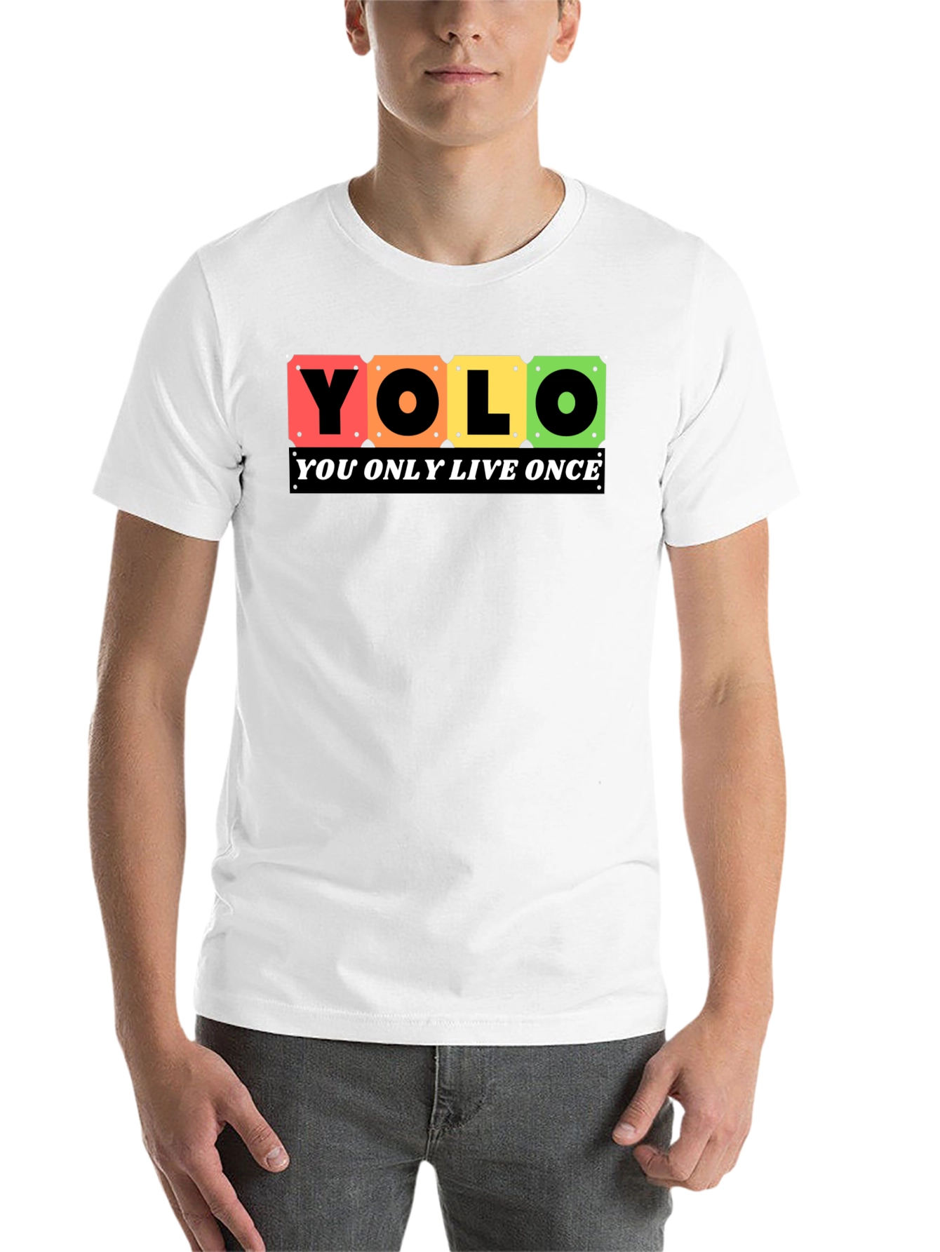 YOLO Graphic Tee - Live Once T-Shirt - 14