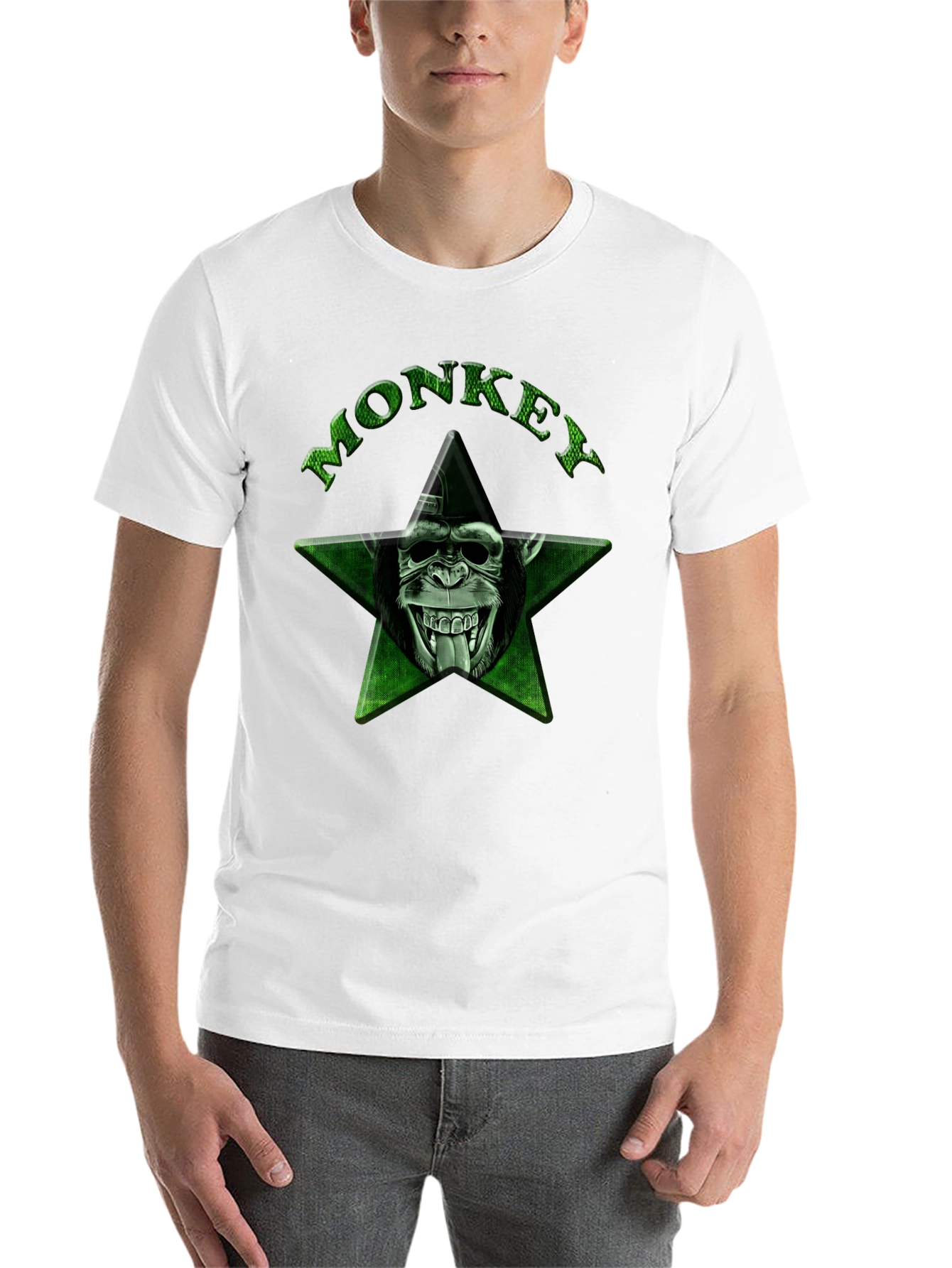 Black Monkey Star Graphic Tee - Black view 14