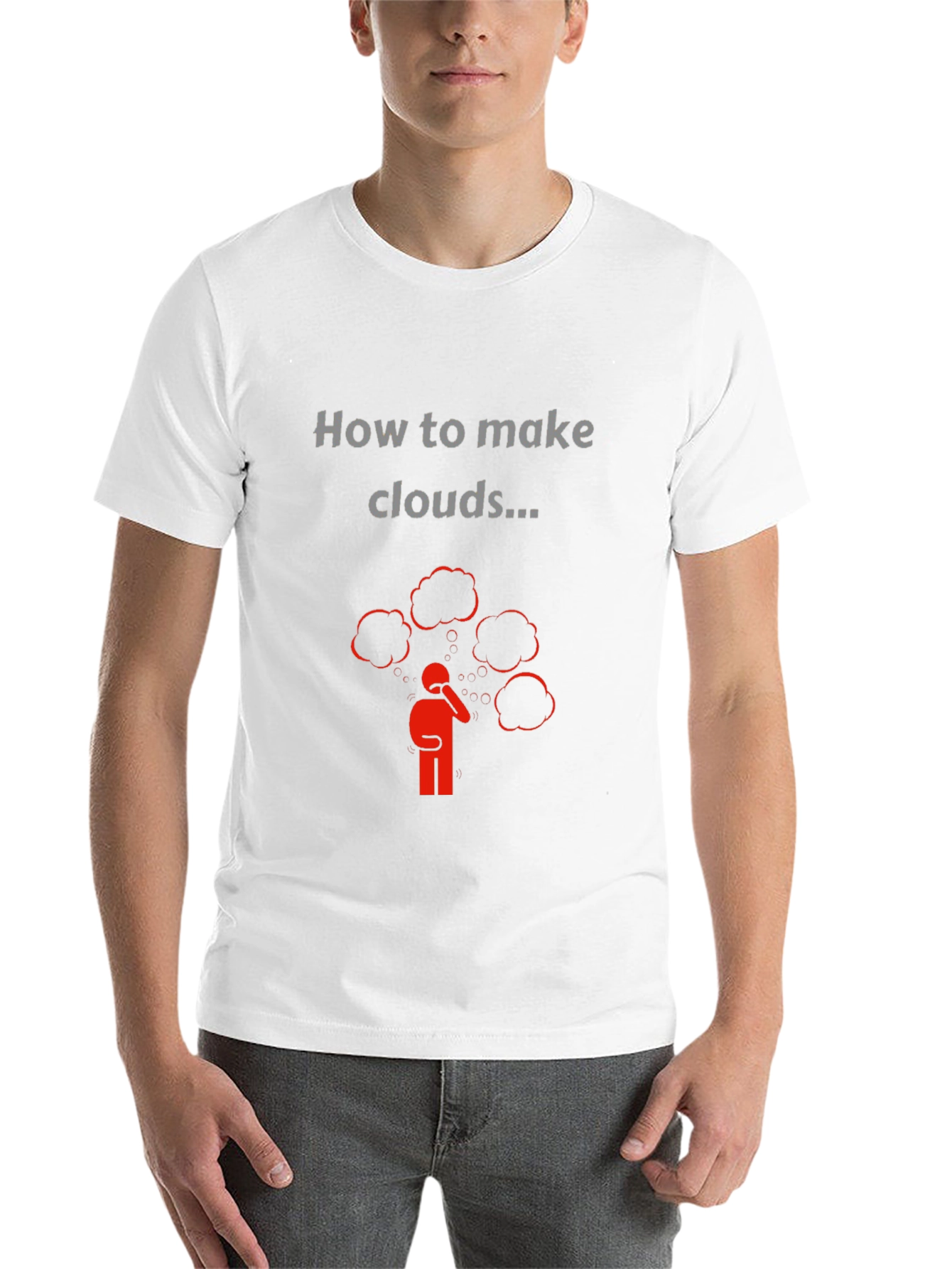 Black How to Make Clouds Graphic T-Shirt view 14