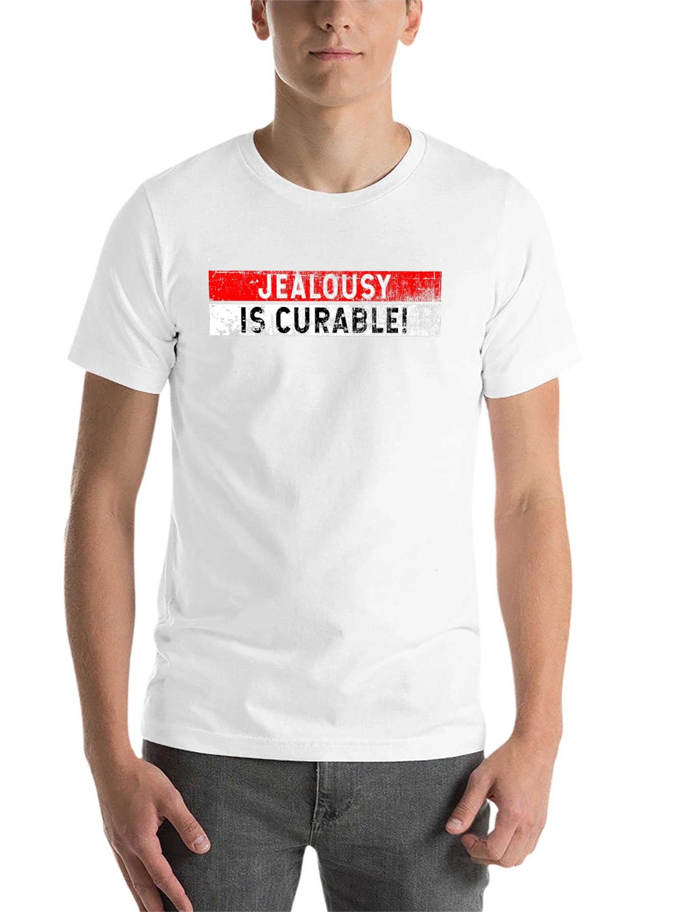 Black Jealousy Is Curable T-Shirt - Black view 14