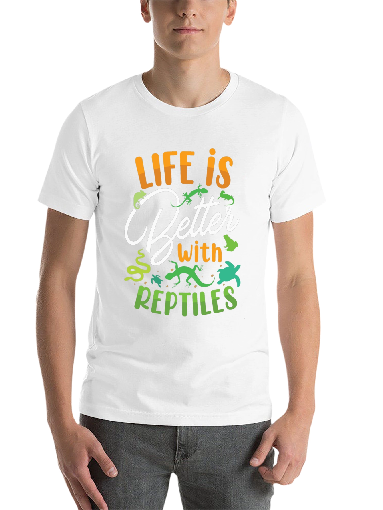 Reptile Lover T-Shirt - Life is Better - 14