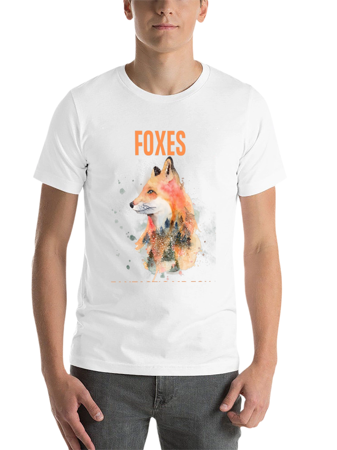 Black Foxes Graphic Tee - Nature Inspired Design view 14