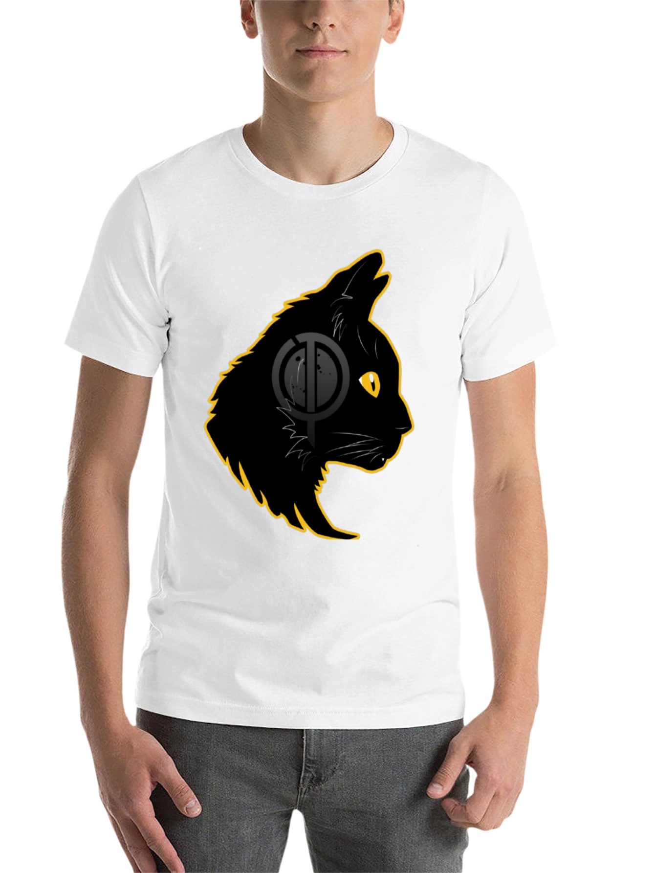 Black Black Cat Graphic T-Shirt - Stylish Cat Lover Tee view 14
