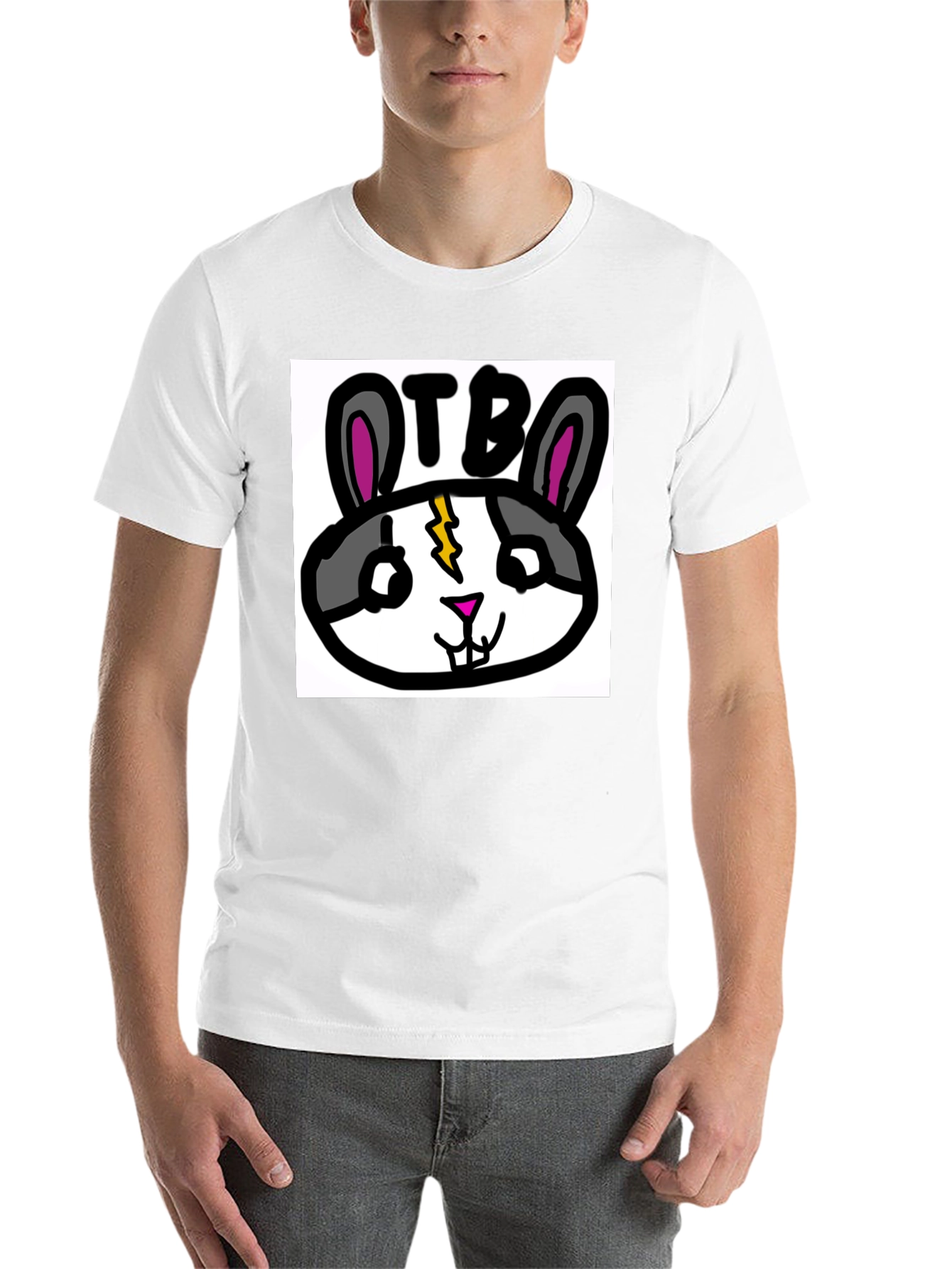 Black OTB Rabbit Graphic T-Shirt - Black view 14