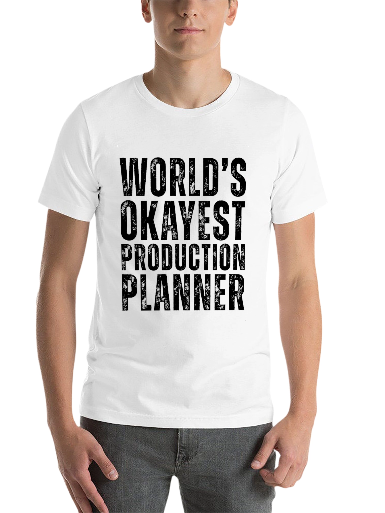 Black Okayest Production Planner Graphic T-Shirt view 14