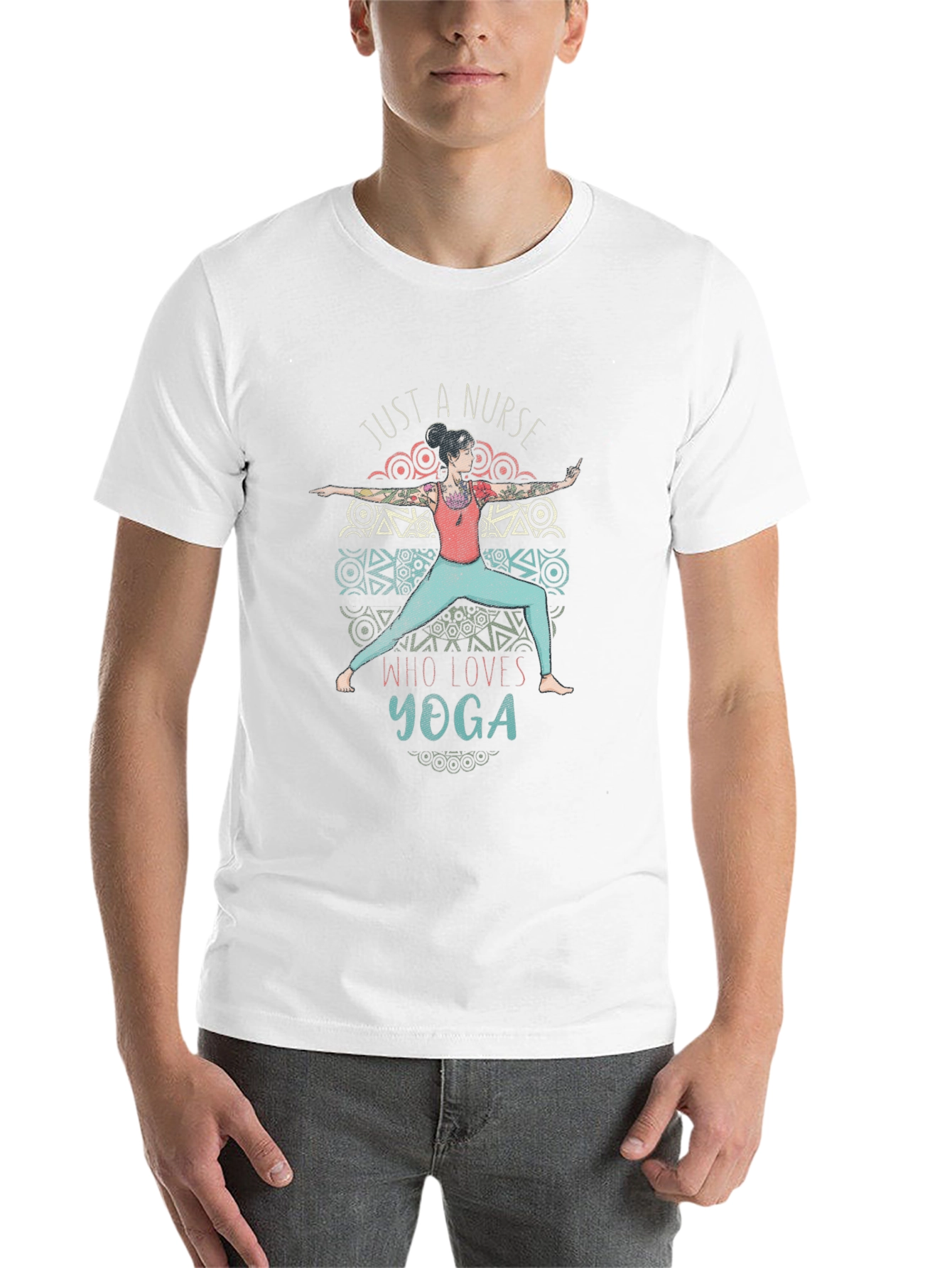 Black Nurse Yoga T-Shirt - Relaxed Fit view 14