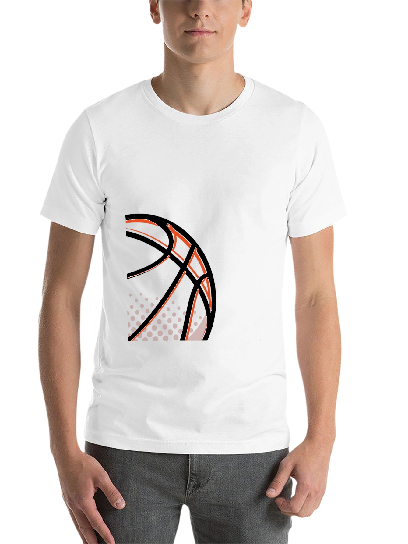 Black Basketball Graphic Tee - Stylish Black T-Shirt view 14