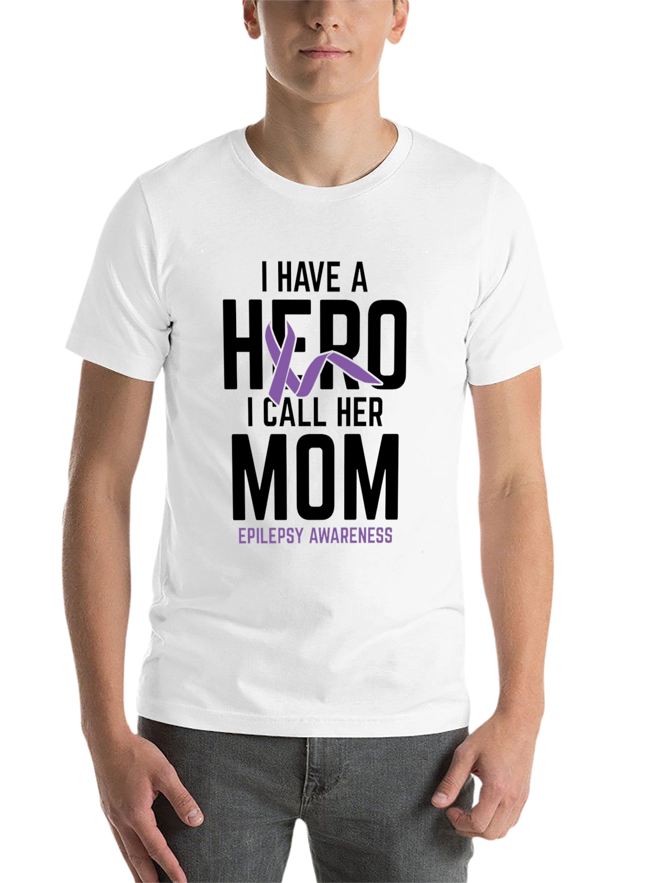 Epilepsy Awareness Hero Mom T-Shirt - 14