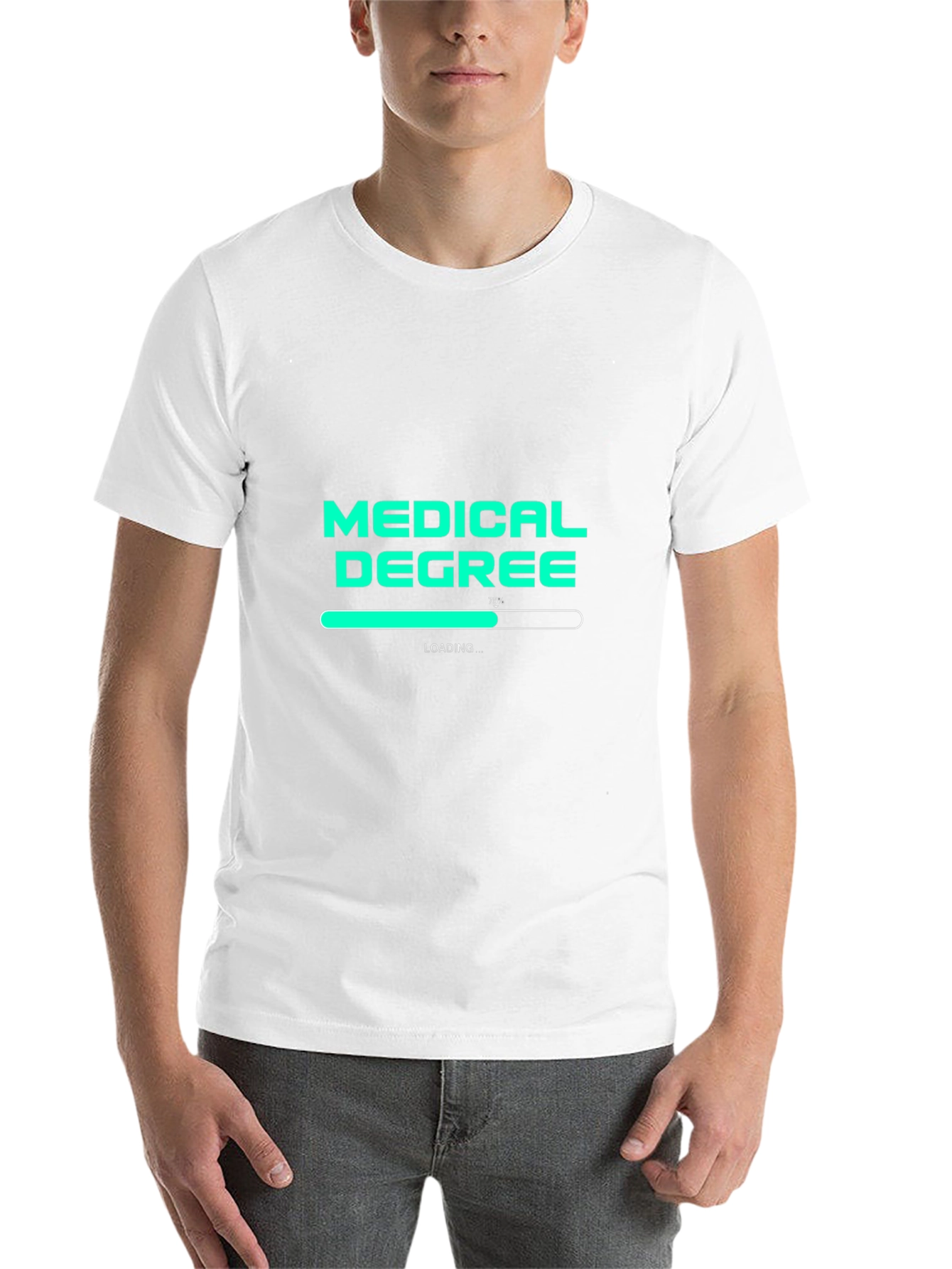 Black Medical Degree Loading T-Shirt - Student Doctor Gift view 14