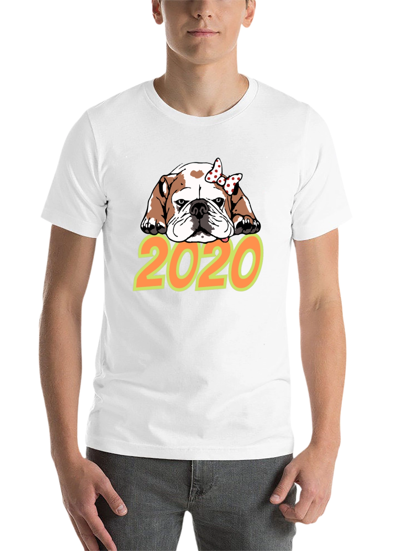 Black Bulldog 2020 Graphic T-Shirt view 14