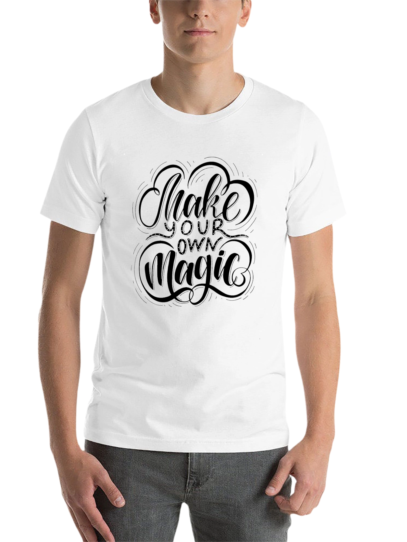 Black Make Your Own Magic Graphic Tee - Black view 14