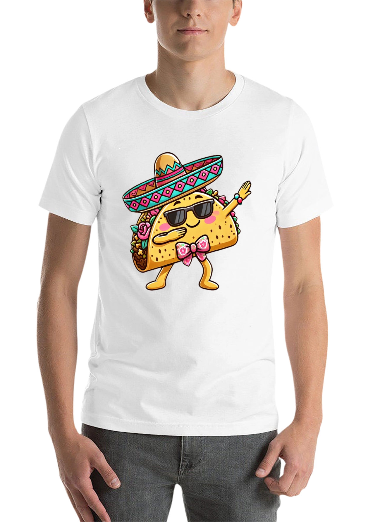 Black Dabbing Taco T-Shirt - Funny Cinco de Mayo Tee view 14