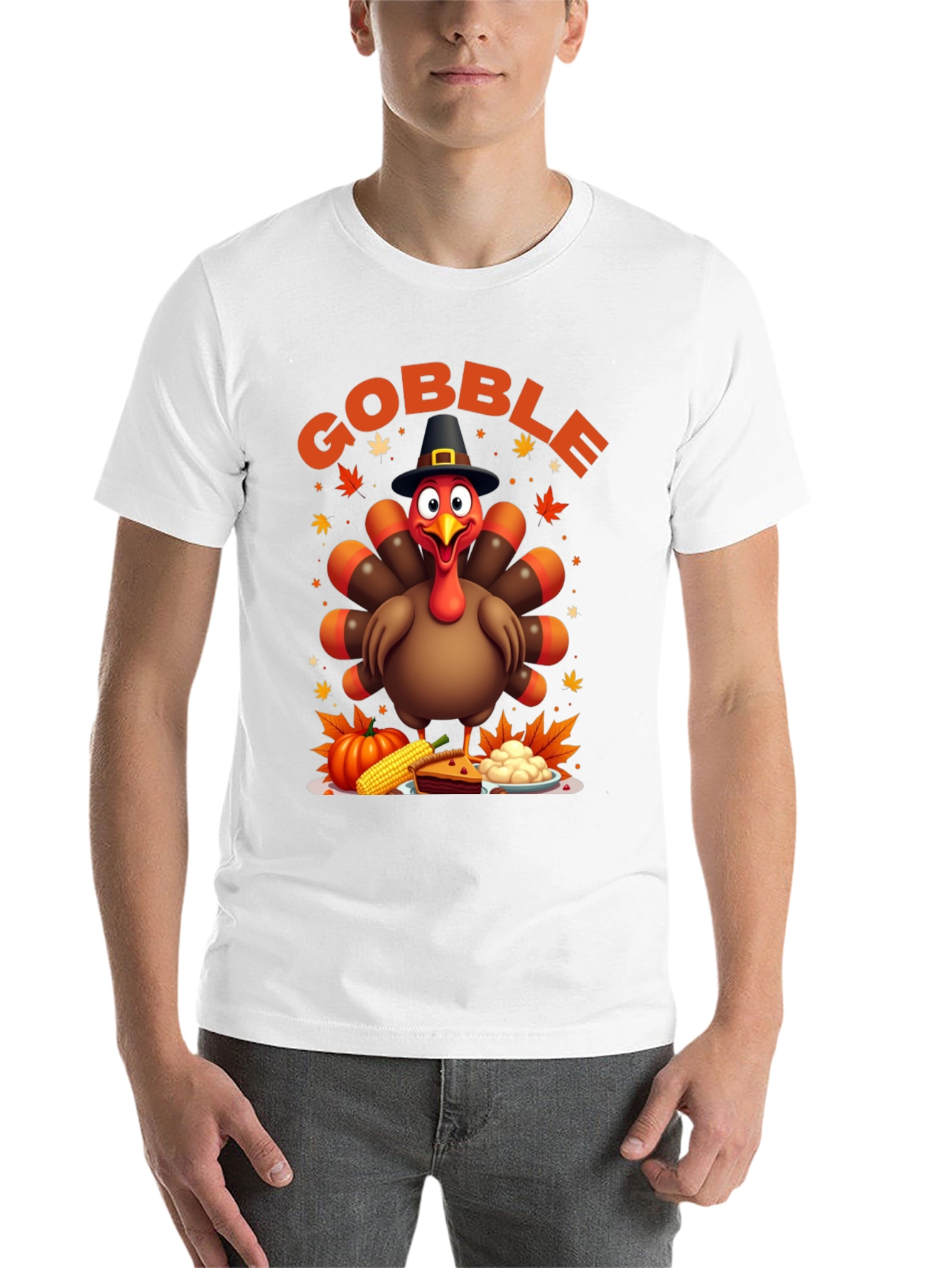 Black Gobble Thanksgiving T-Shirt view 14