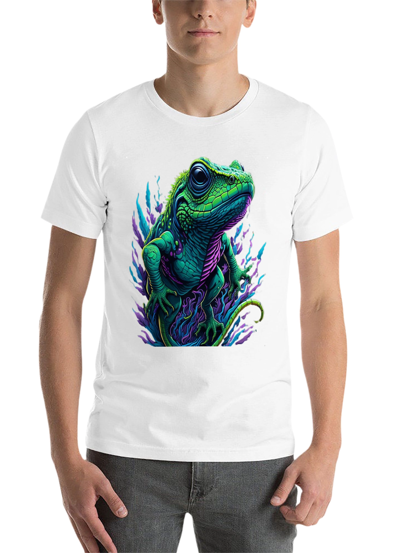 Black Lizard Graphic T-Shirt view 14