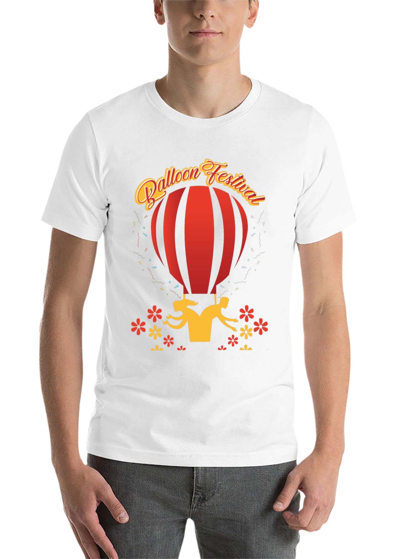 Black Balloon Festival Graphic Black T-Shirt view 14